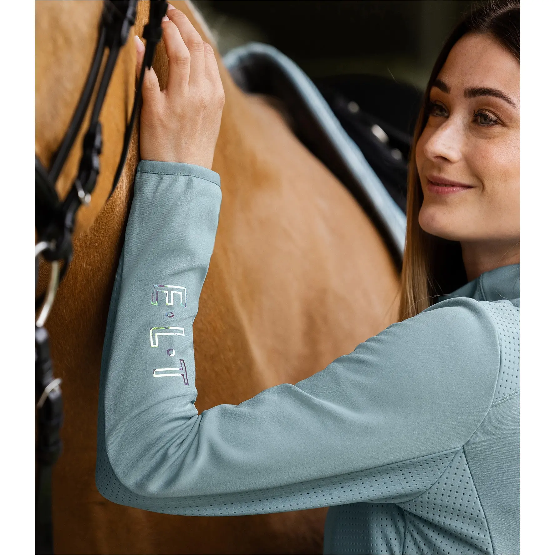 Damen Powerstretch Funktionsjacke NAPOLI alpenblau