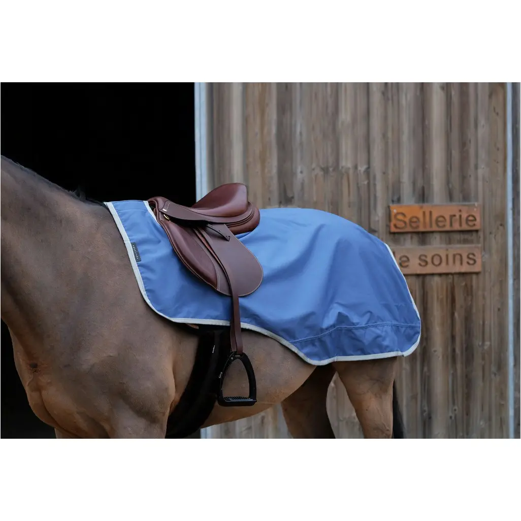 Recycelte Nierendecke mit Fleecefutter TYREX 600D marineblau