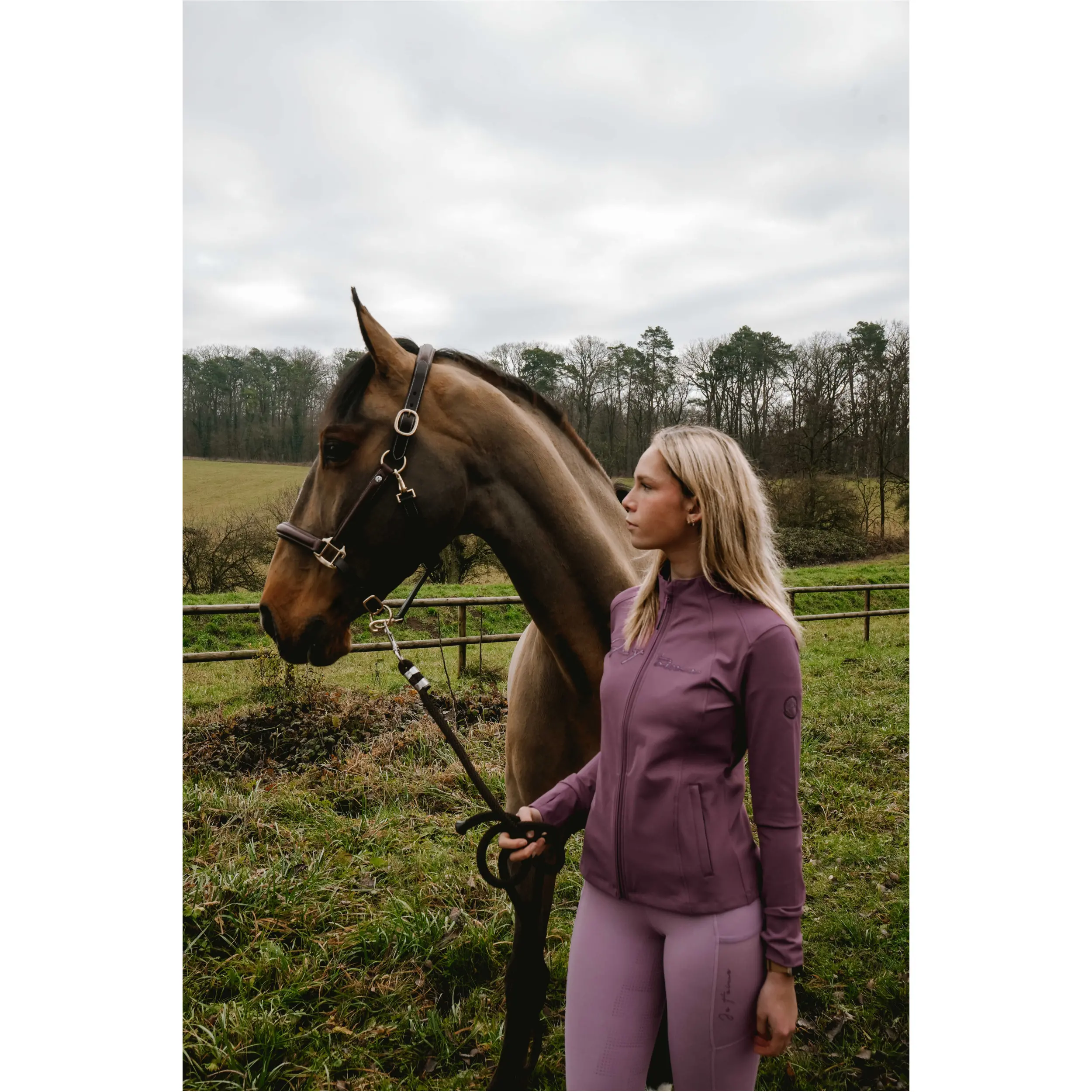 Damen Softshelljacke Je t'aime EK-ILONA violett