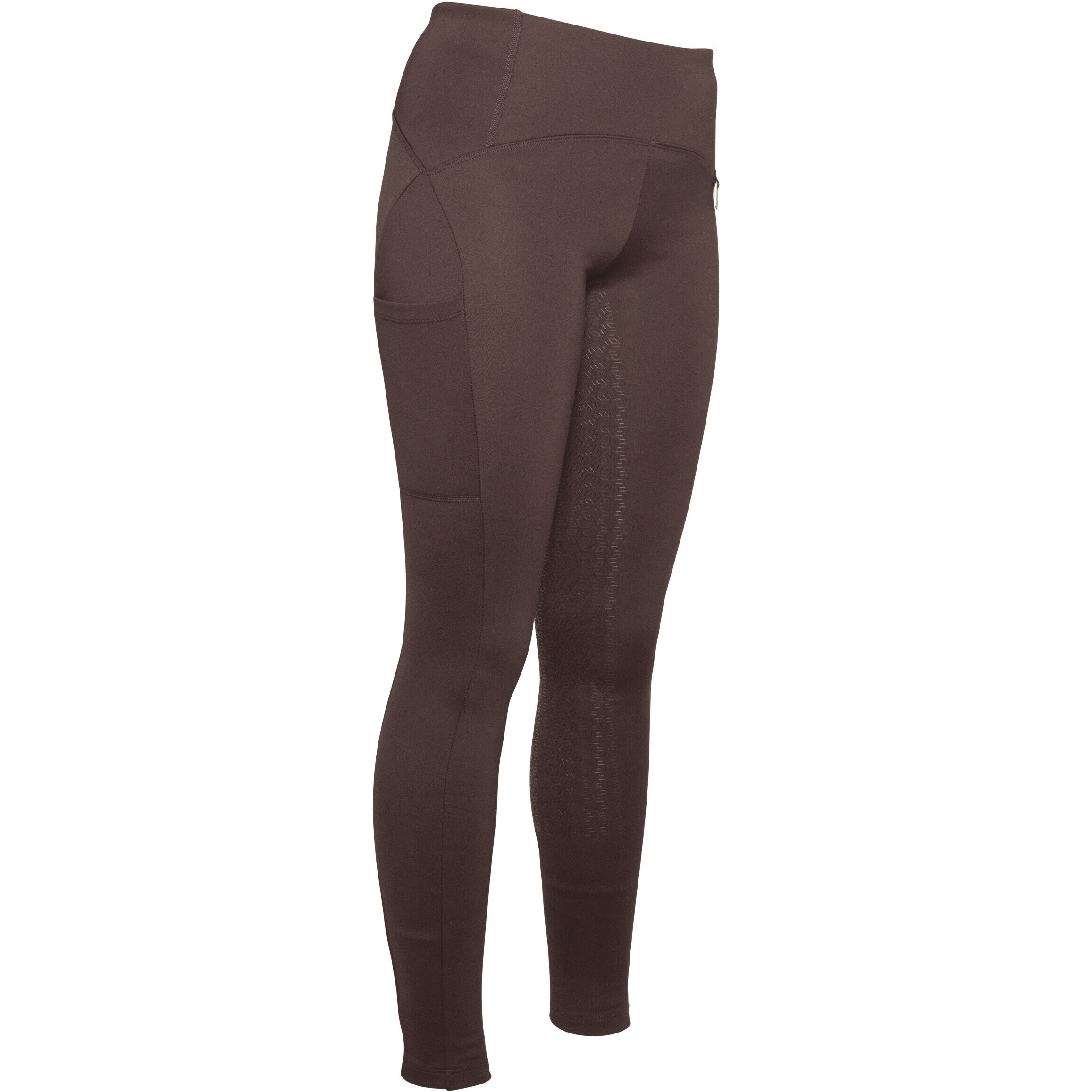 Damen Reitleggings Silikon Vollbesatz AREZZO dunkelbraun