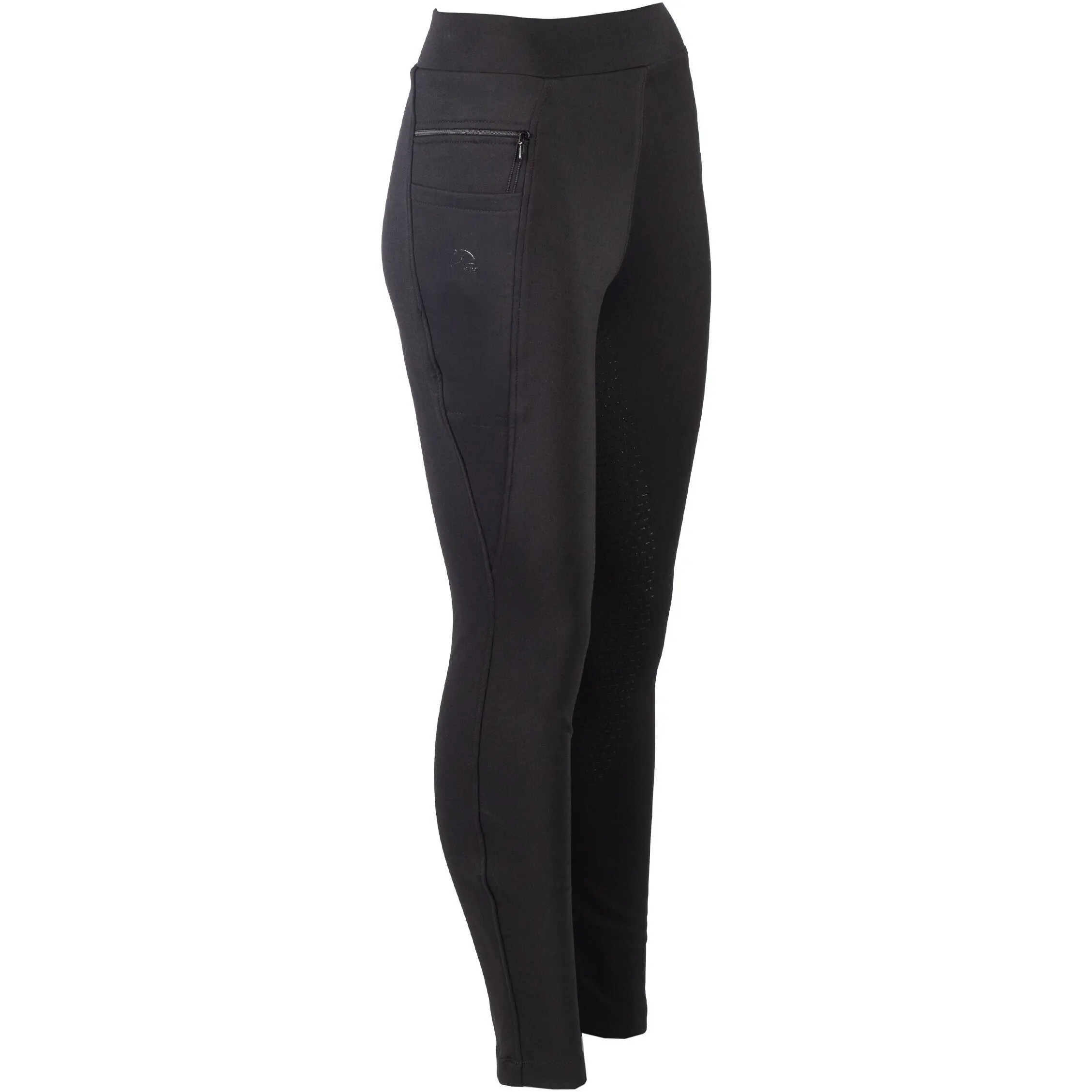 Winter Damen Reitleggings Silikon Vollbesatz MAJA schwarz