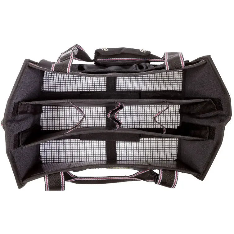 Putztasche faltbar schwarz/grau/bordeaux