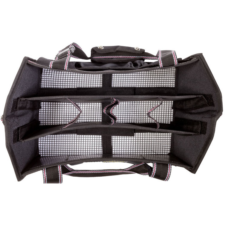 Putztasche faltbar schwarz/grau-bordeaux