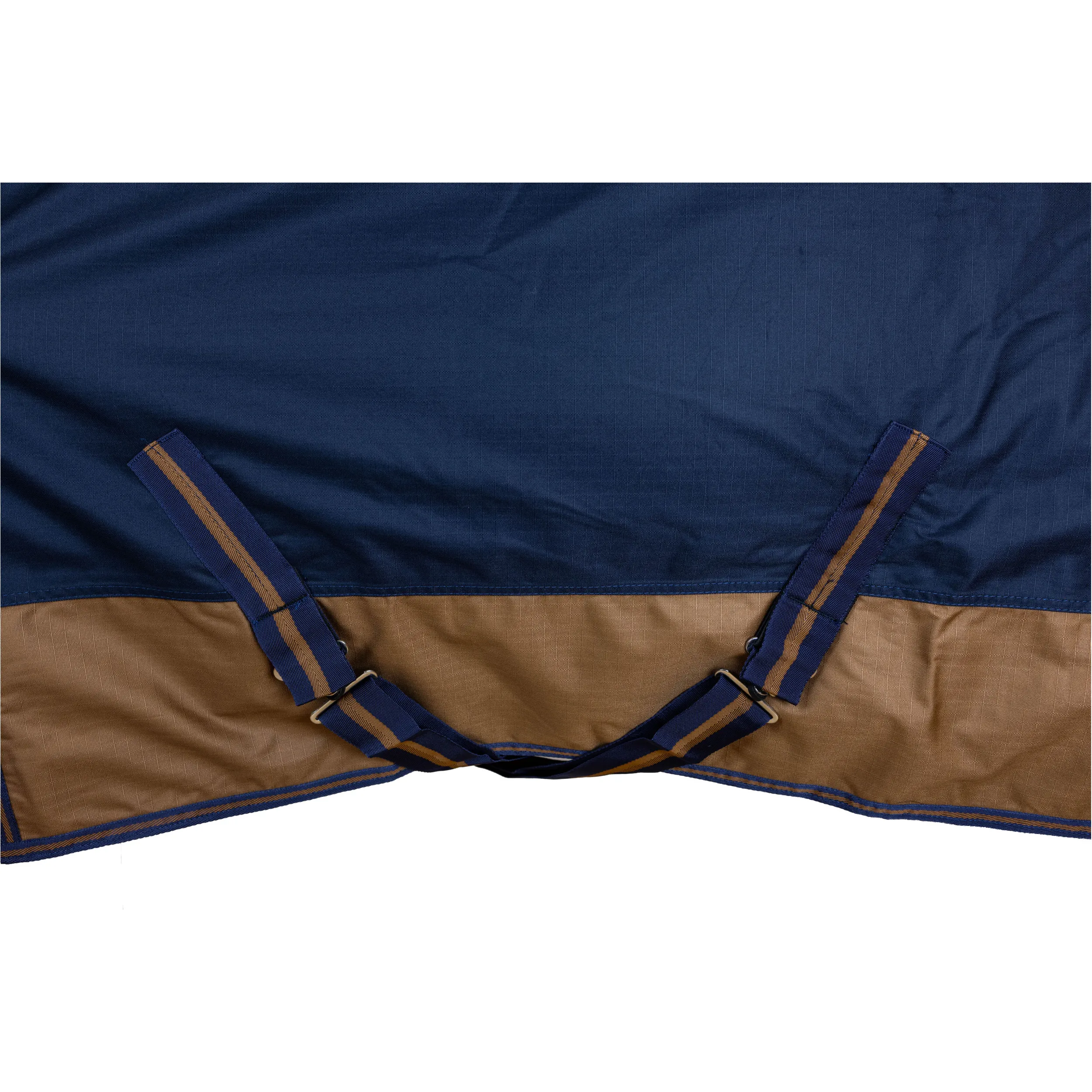 Winterdecke Full Neck 100g Füllung 600D BASICLINE dunkelblau/braun