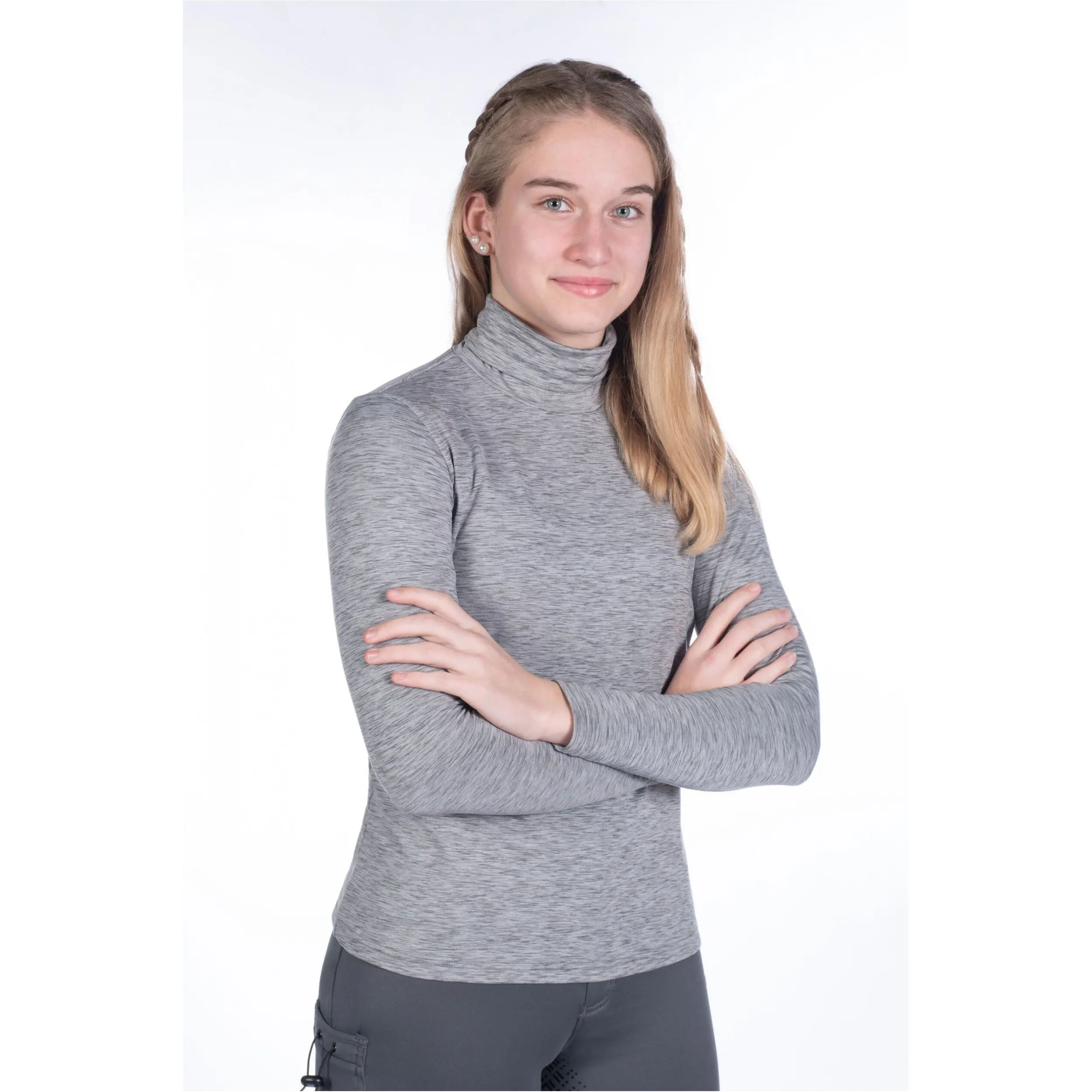 Kinder Rollkragenshirt RUBY grau