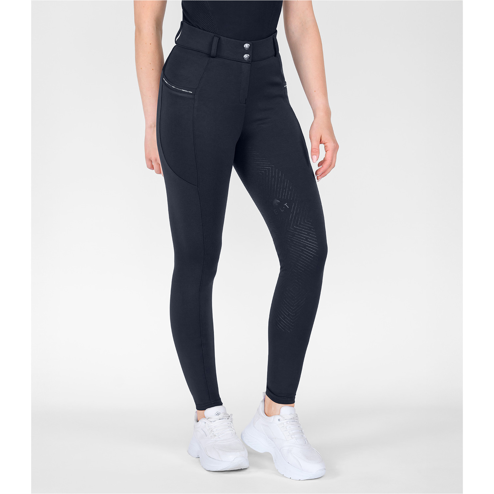 Damen Reithose Silikon Vollbesatz ROMY GLAM tiefblau