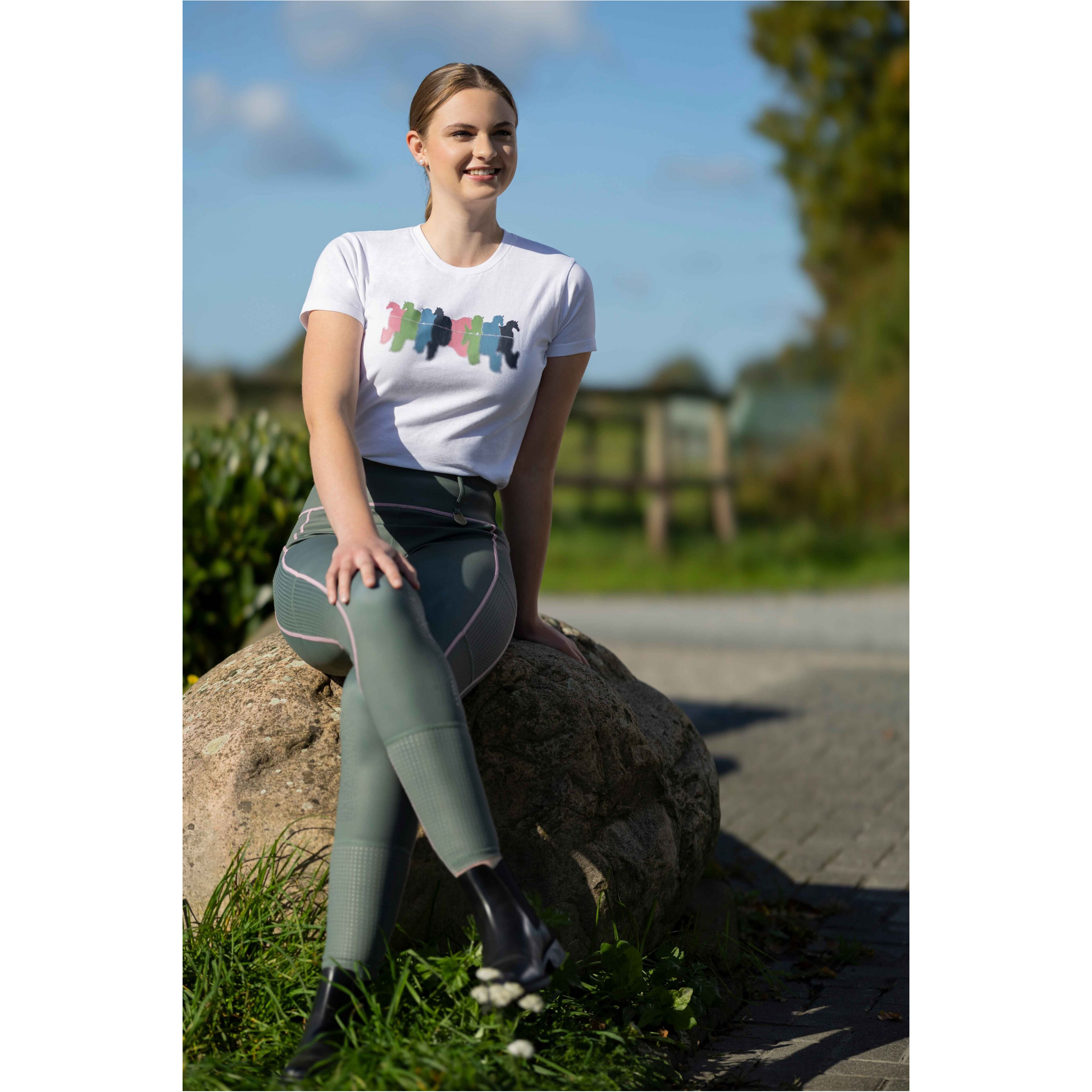 Damen T-Shirt MIRROR weiß