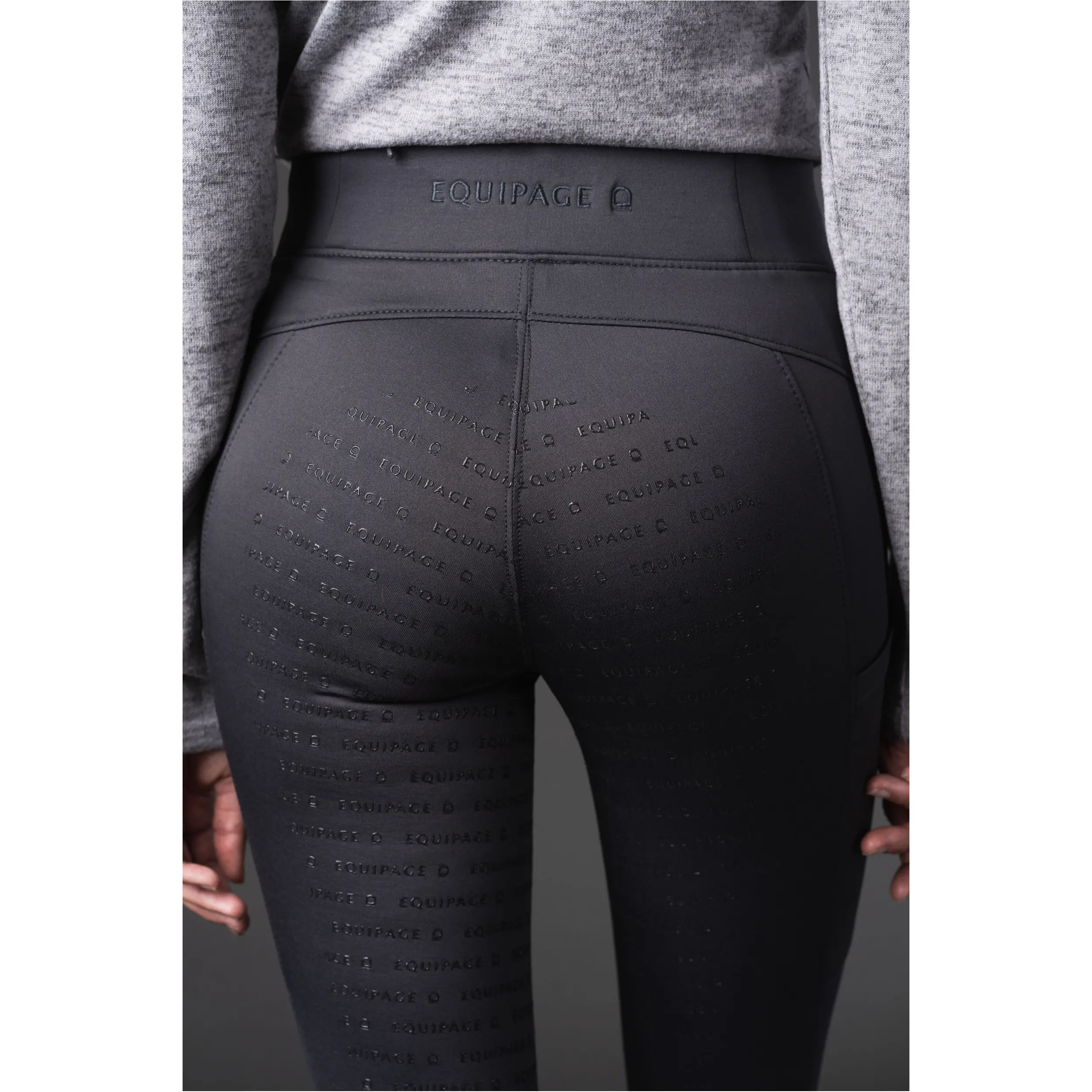 Winter Damen Reitleggings Silikon Vollbesatz VANDA asphalt Winter Damen Reitleggings Silikon Vollbesatz VANDA asphalt