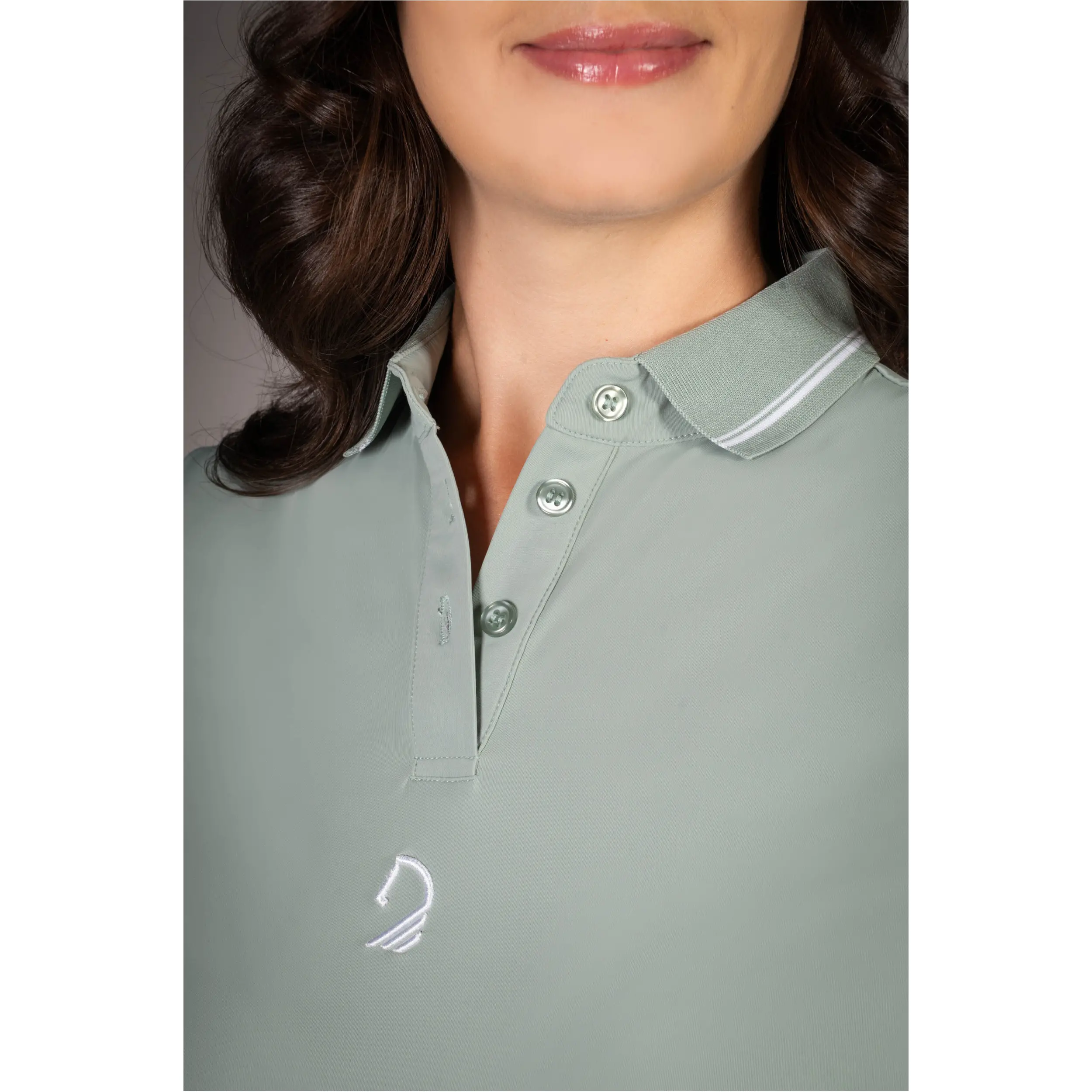 Damen Poloshirt LIMONE salbei