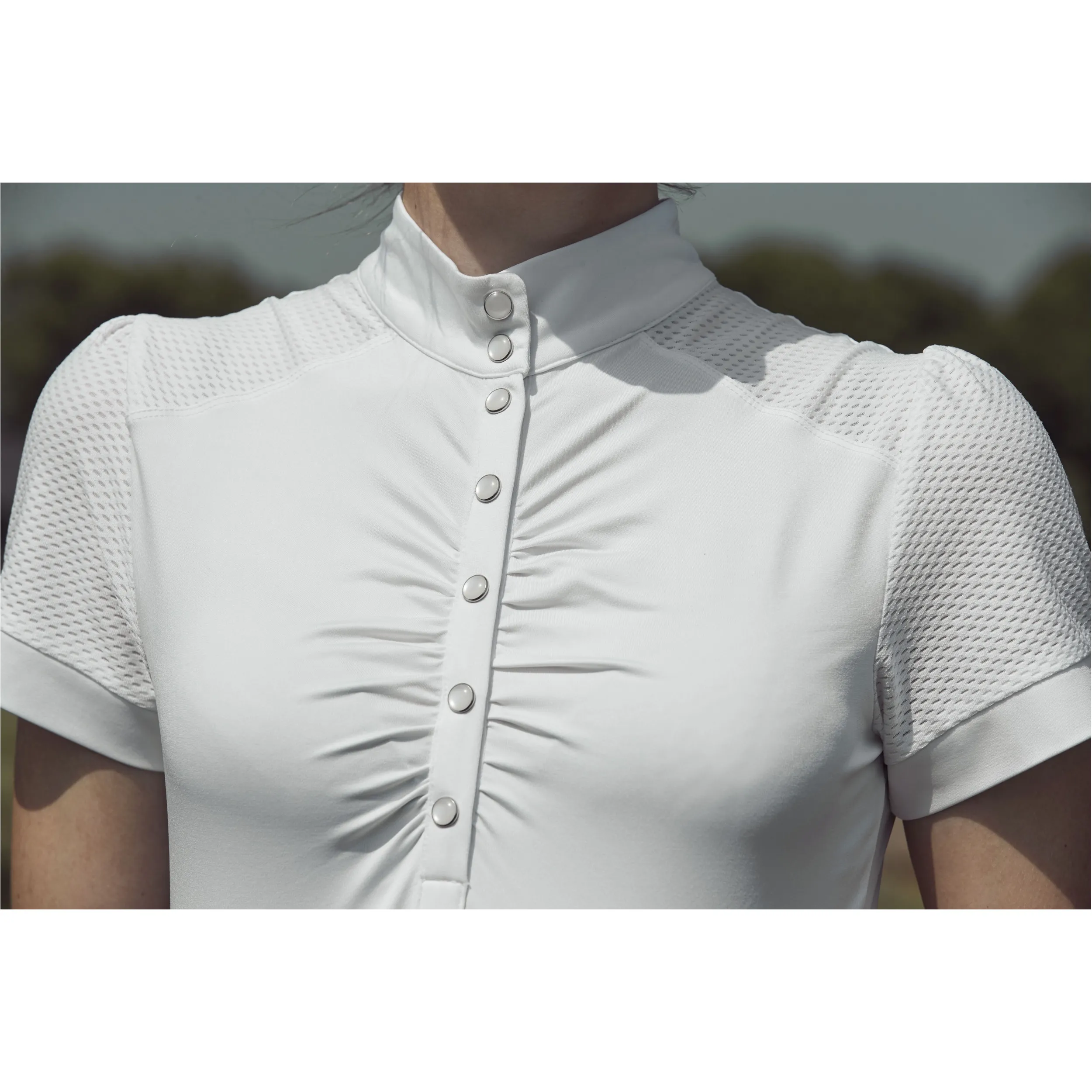 Damen Turniershirt Kurzarm HAZEL weiß