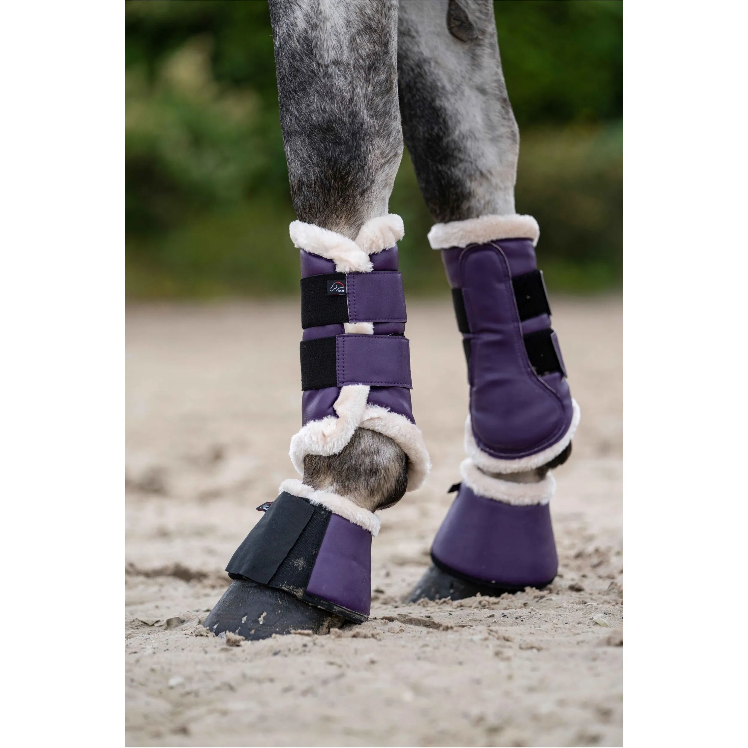 Hufglocken COMFORT PREMIUM FUR dunkellila