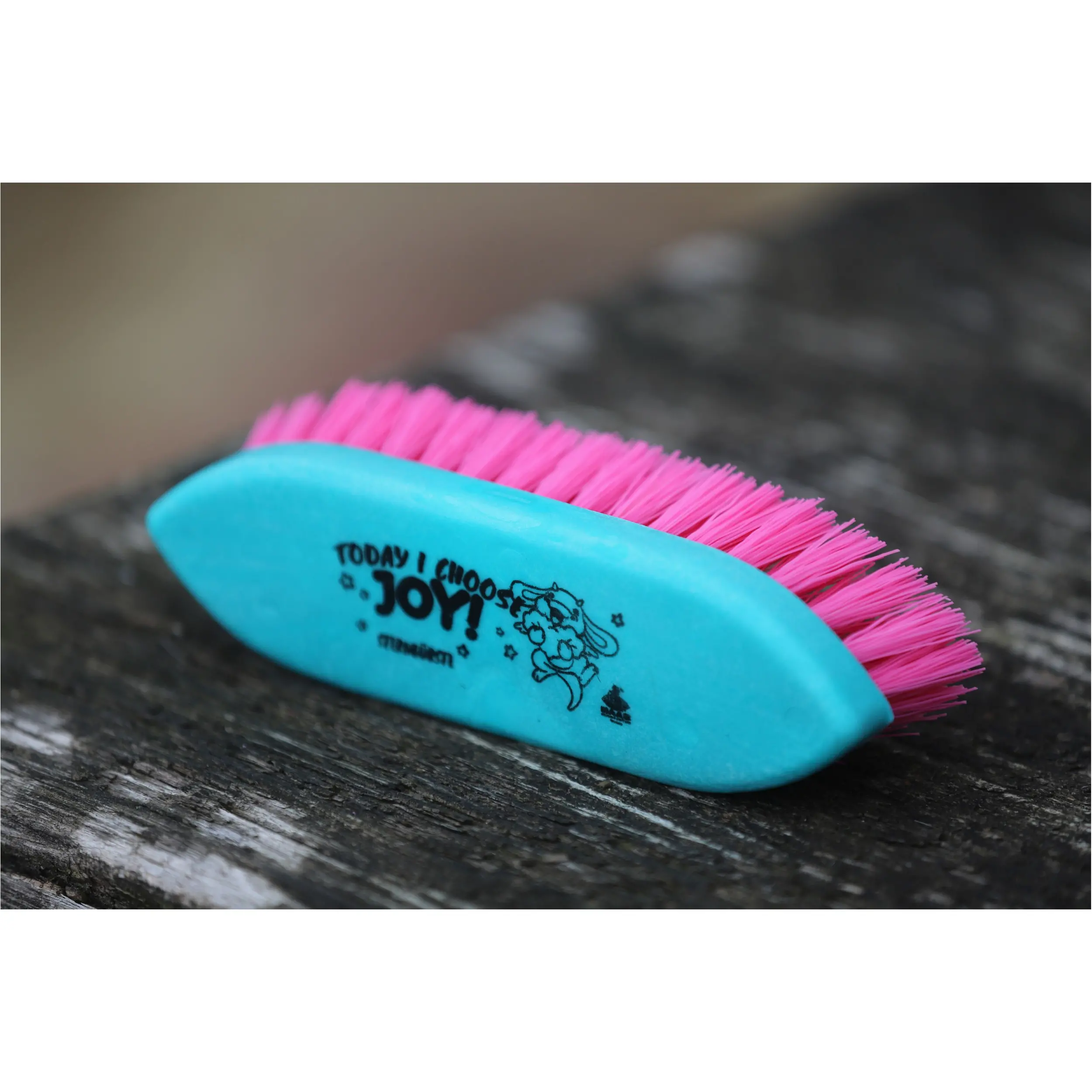Wurzelbürste Pummel MOOH türkis/pink