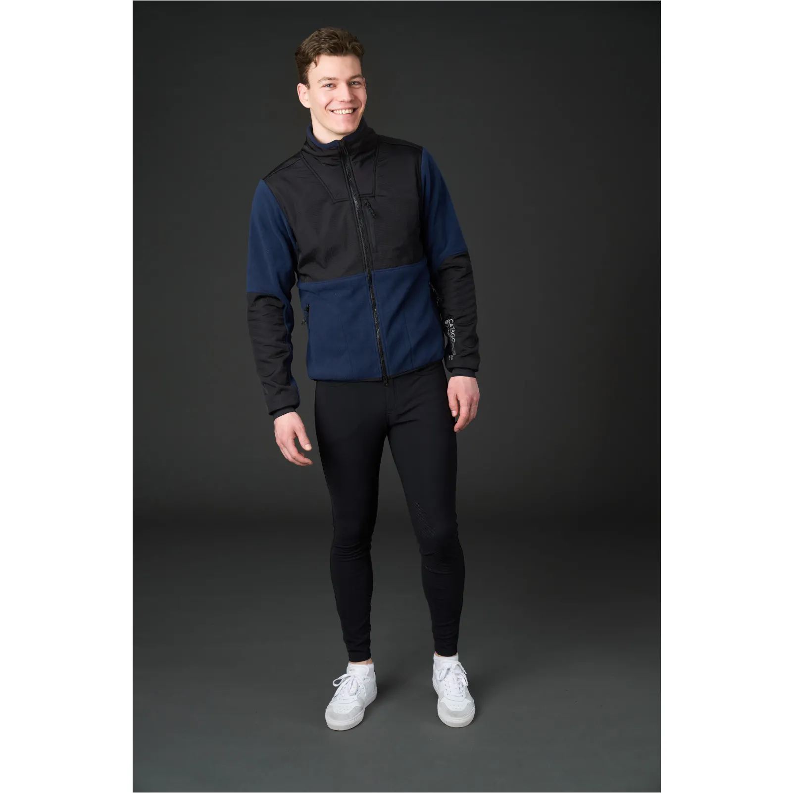 Herren Fleecereitjacke NEIL navy