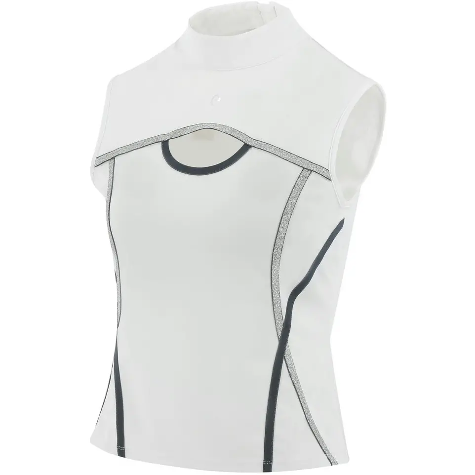 Damen Turniershirt PUEBLA Cut Out weiß/grau