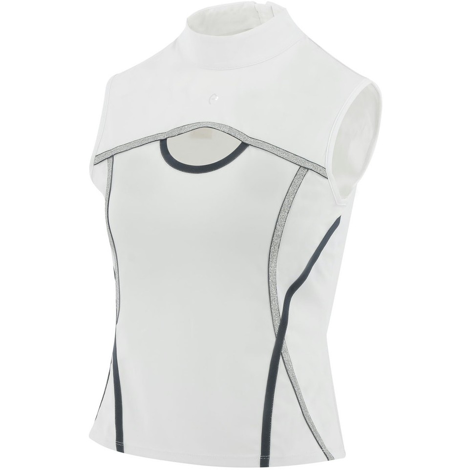 Damen Turniershirt PUEBLA Cut Out weiß/grau