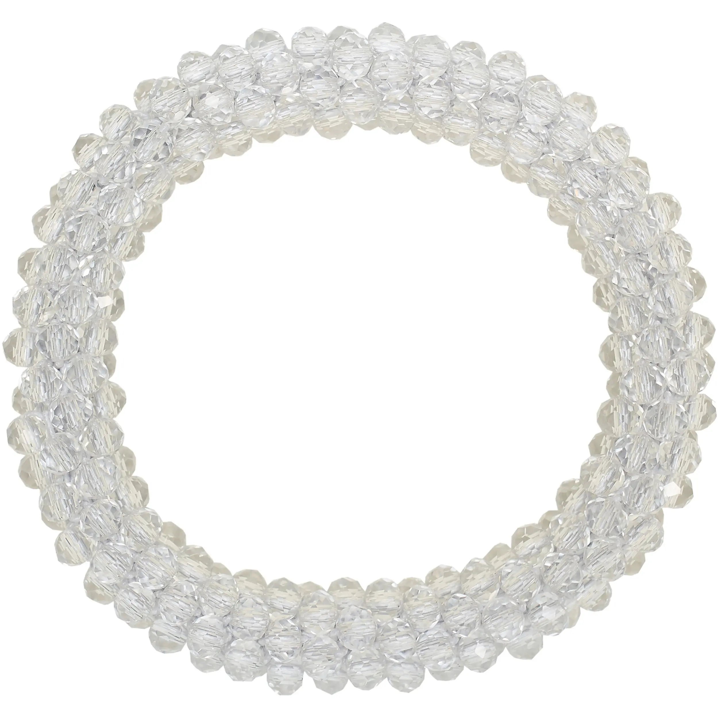 Damen Haargummi mit Strass IRH weiß