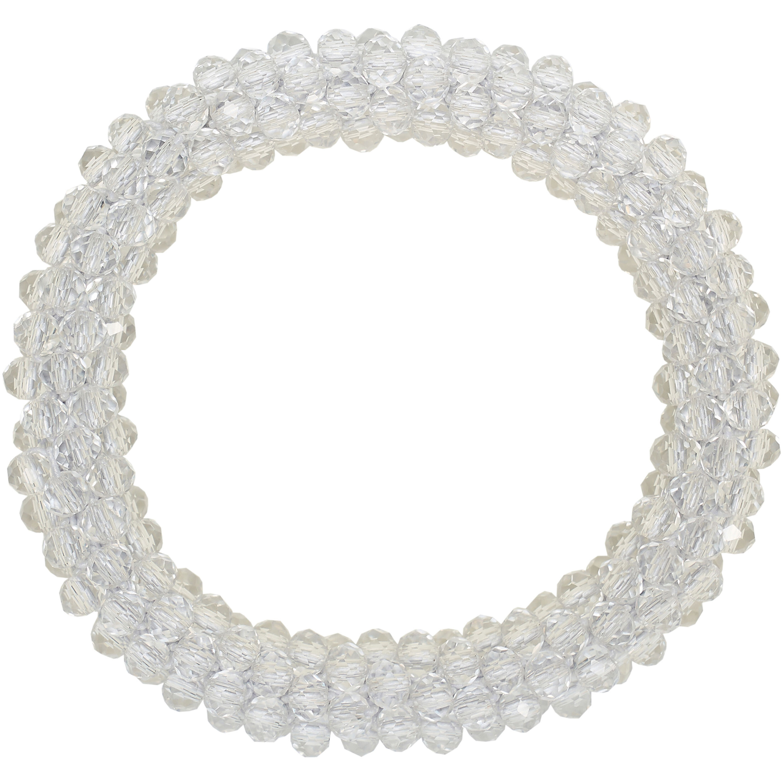 Damen Haargummi mit Strass IRH weiß