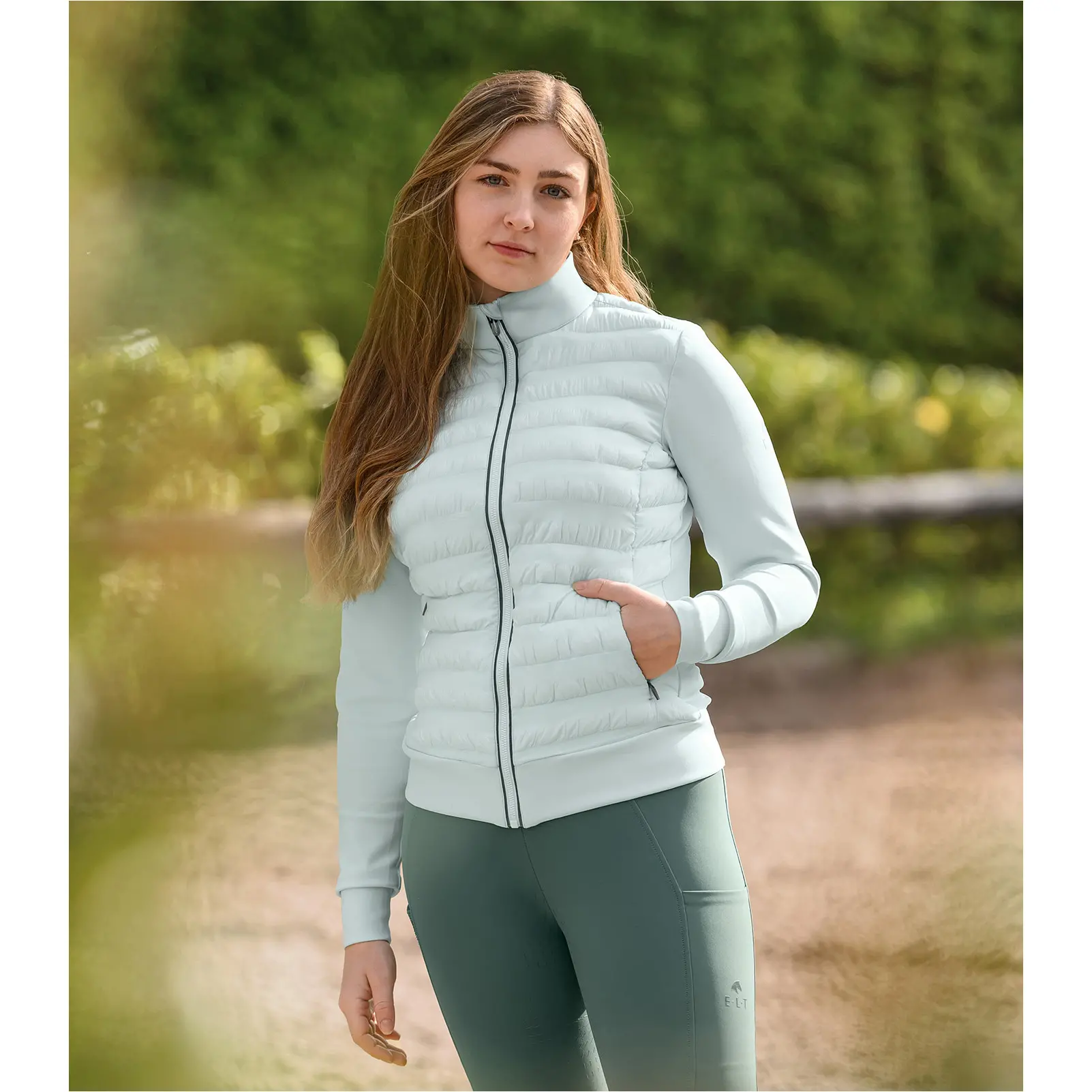 Damen Hybrid Steppjacke SYDNEY mintgrün