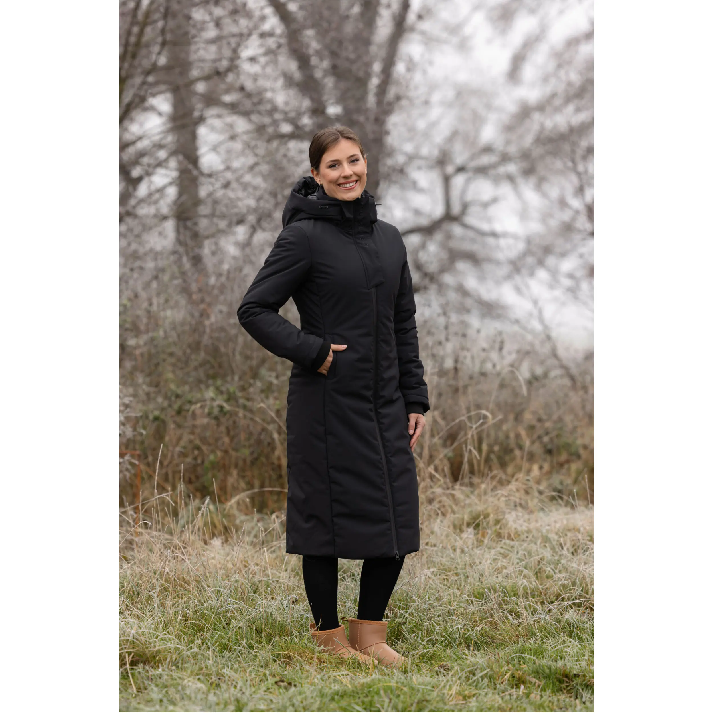 Damen Reitmantel H/W 2025 schwarz Damen Reitmantel H/W 2025 schwarz