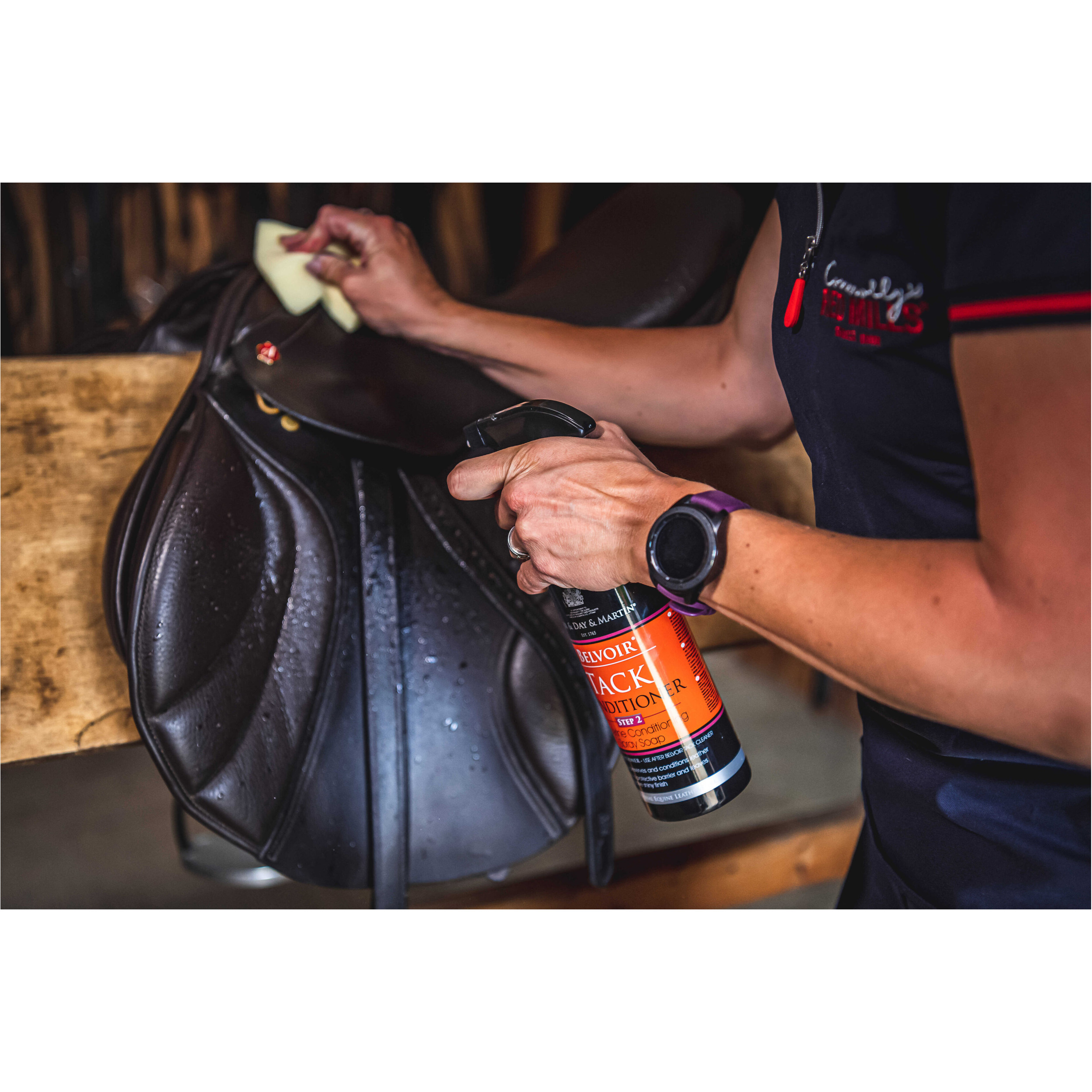 Lederpflege-Set Duo Step 1 + Step 2 BELVOIR 1000ml