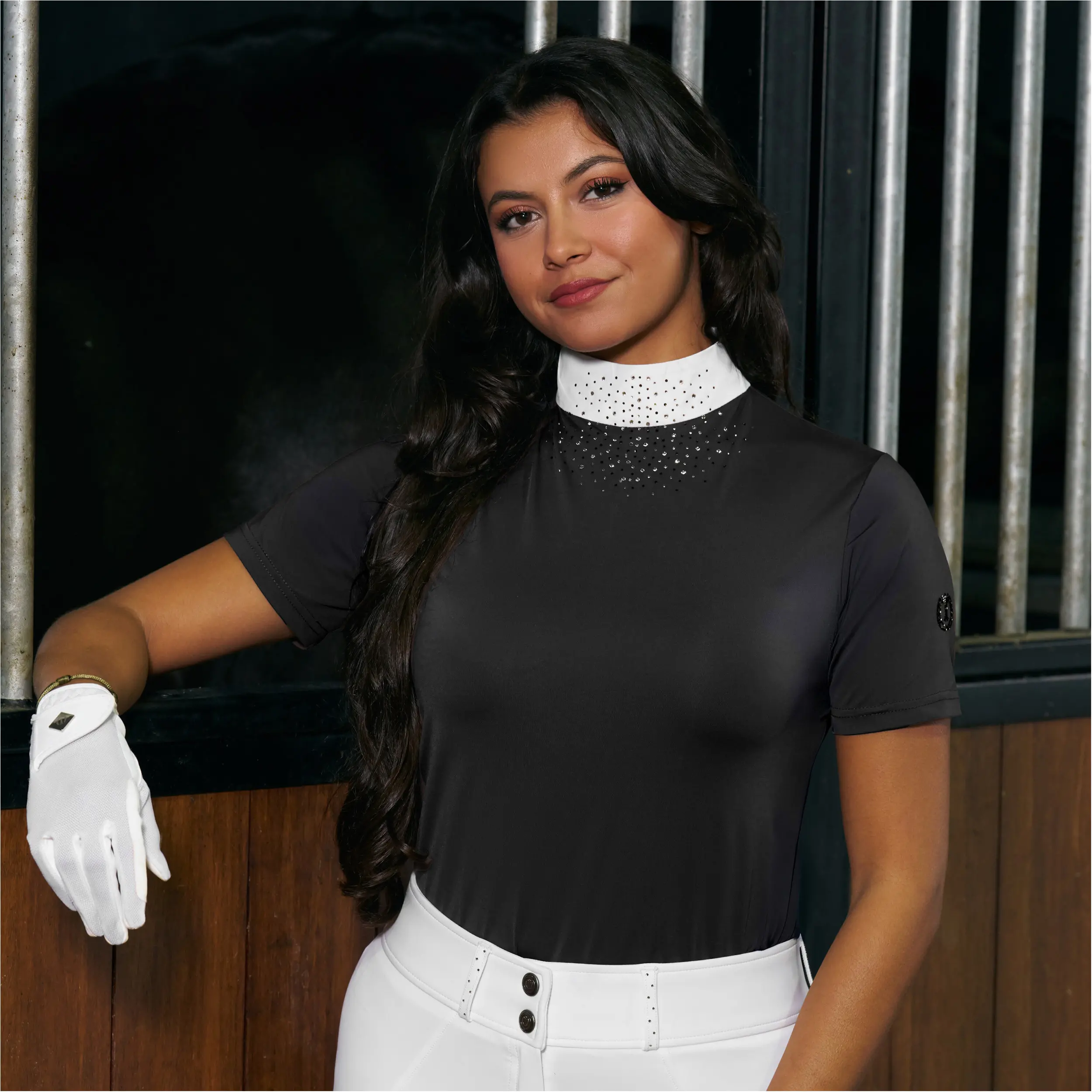 Damen Turniershirt IRHShines schwarz