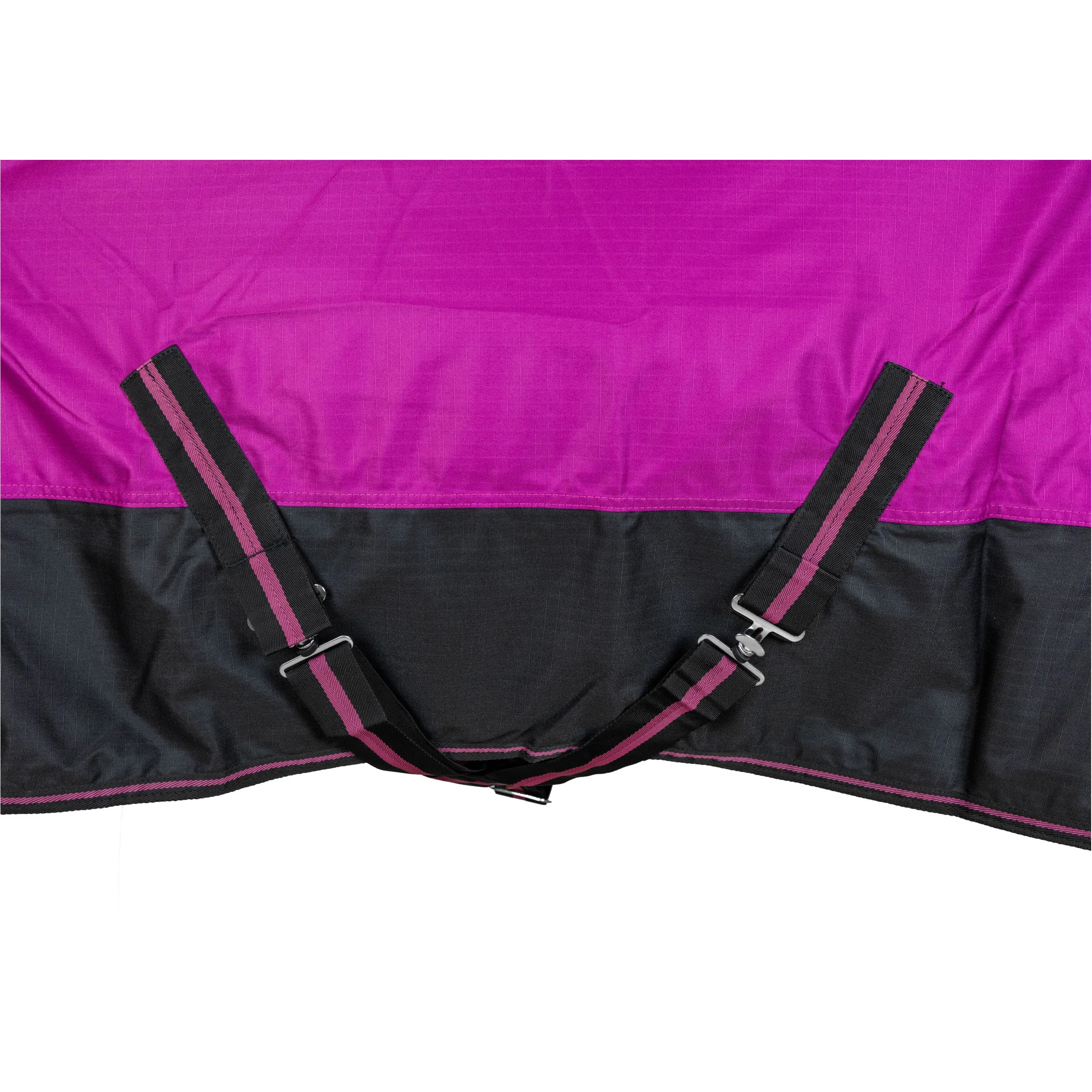 Winterdecke High Neck 300g Füllung 600D BASICLINE beere/schwarz