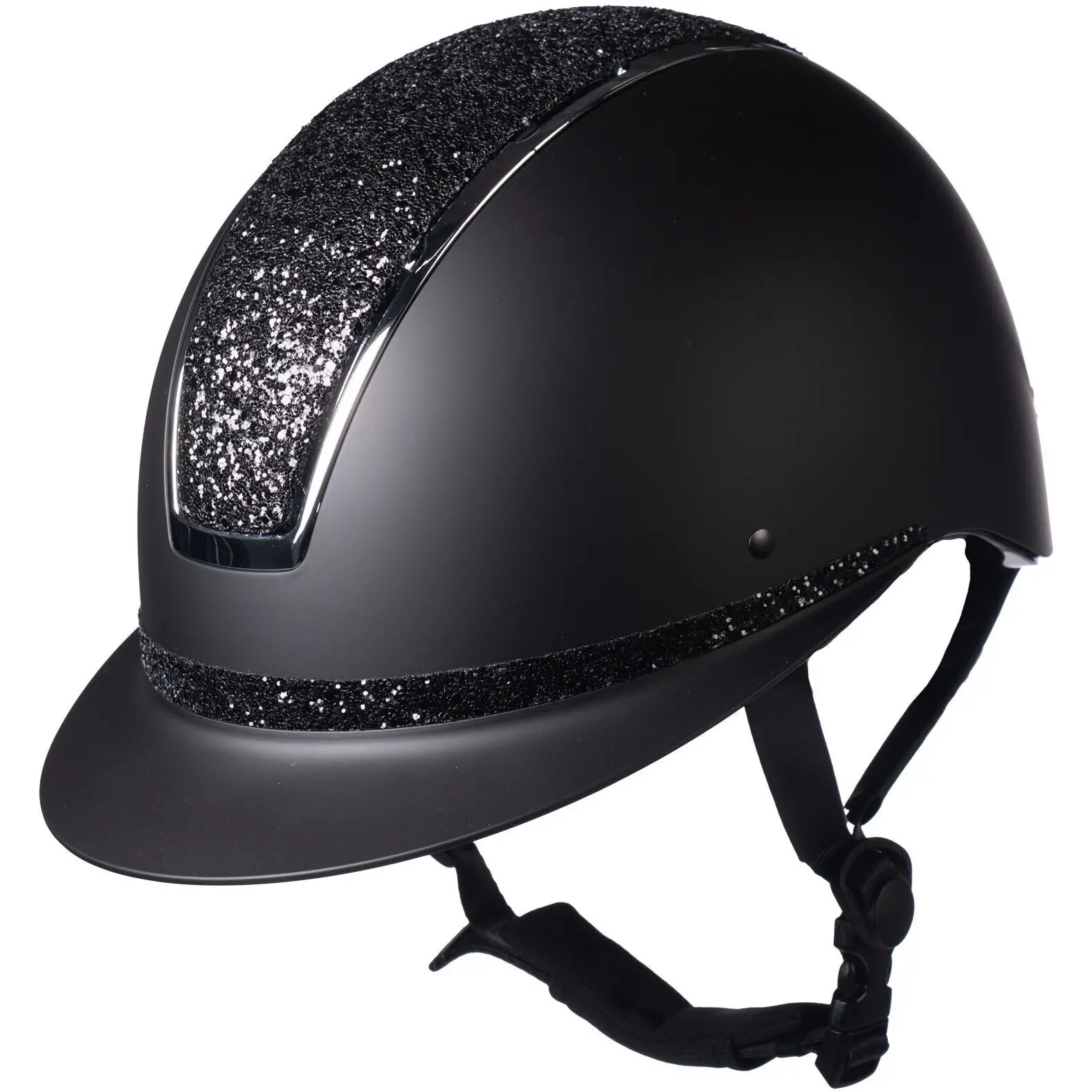 Damen Reithelm LADY SHIELD ELEGANT schwarz/silber