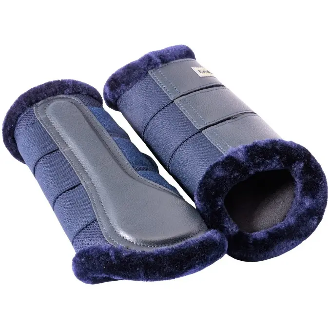 Gamaschen mit Kunstfell ANATOMIC MESH blau