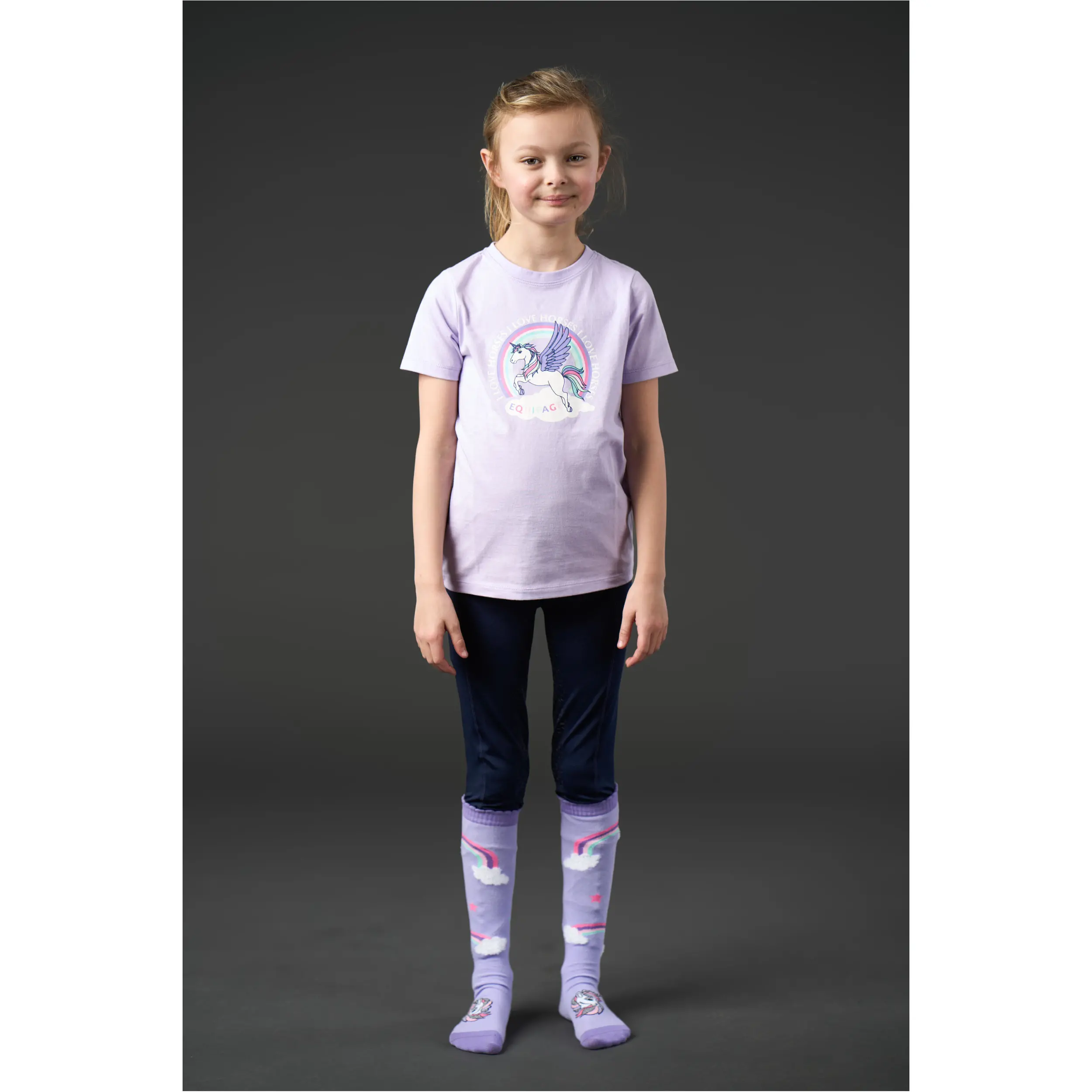 Kinder T-Shirt ANNA lavender