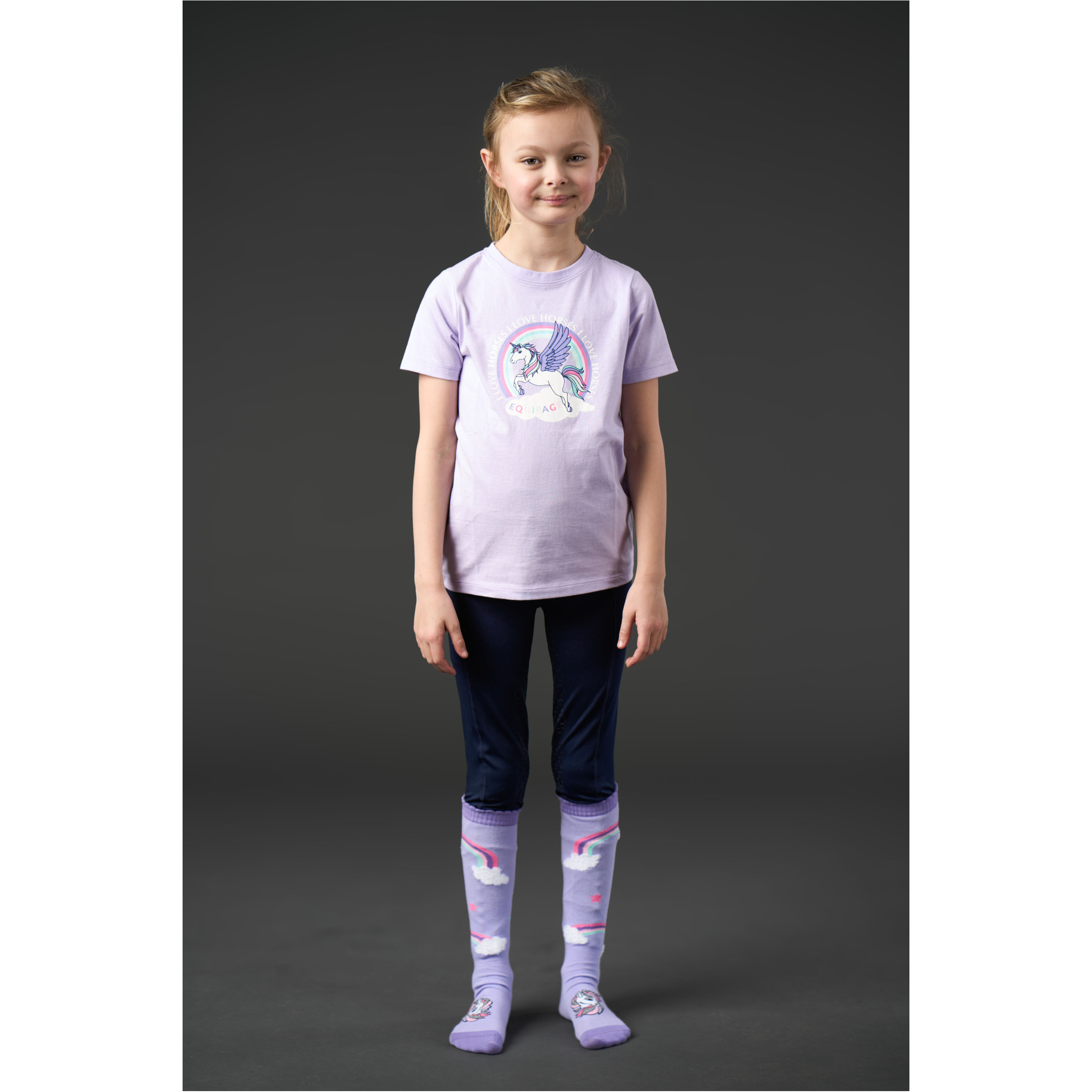 Kinder T-Shirt ANNA lavender