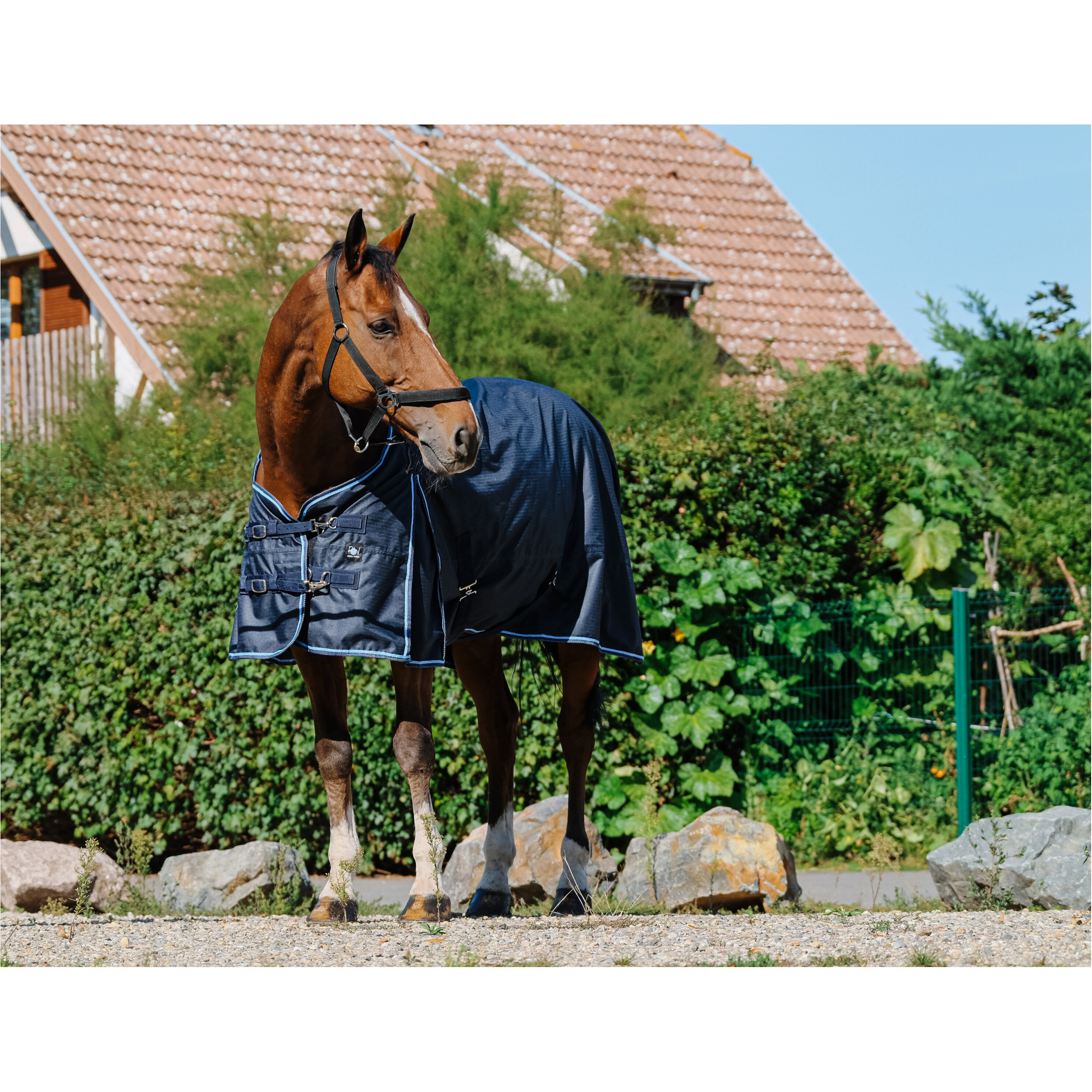 Regendecke 600D ECO marineblau
