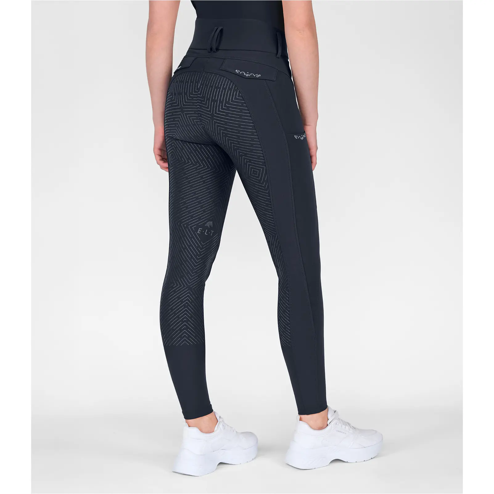 Damen Reithose Silikon Vollbesatz COMFORT RIDE GLAM tiefblau