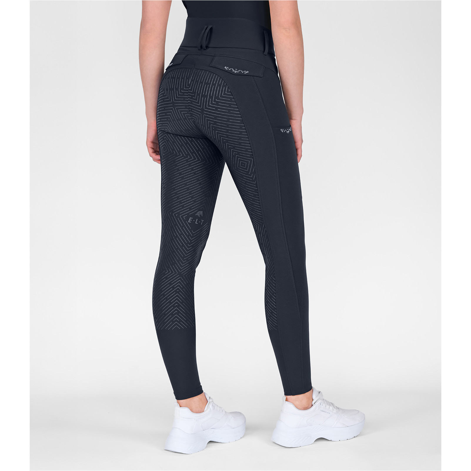 Damen Reithose Silikon Vollbesatz COMFORT RIDE GLAM tiefblau