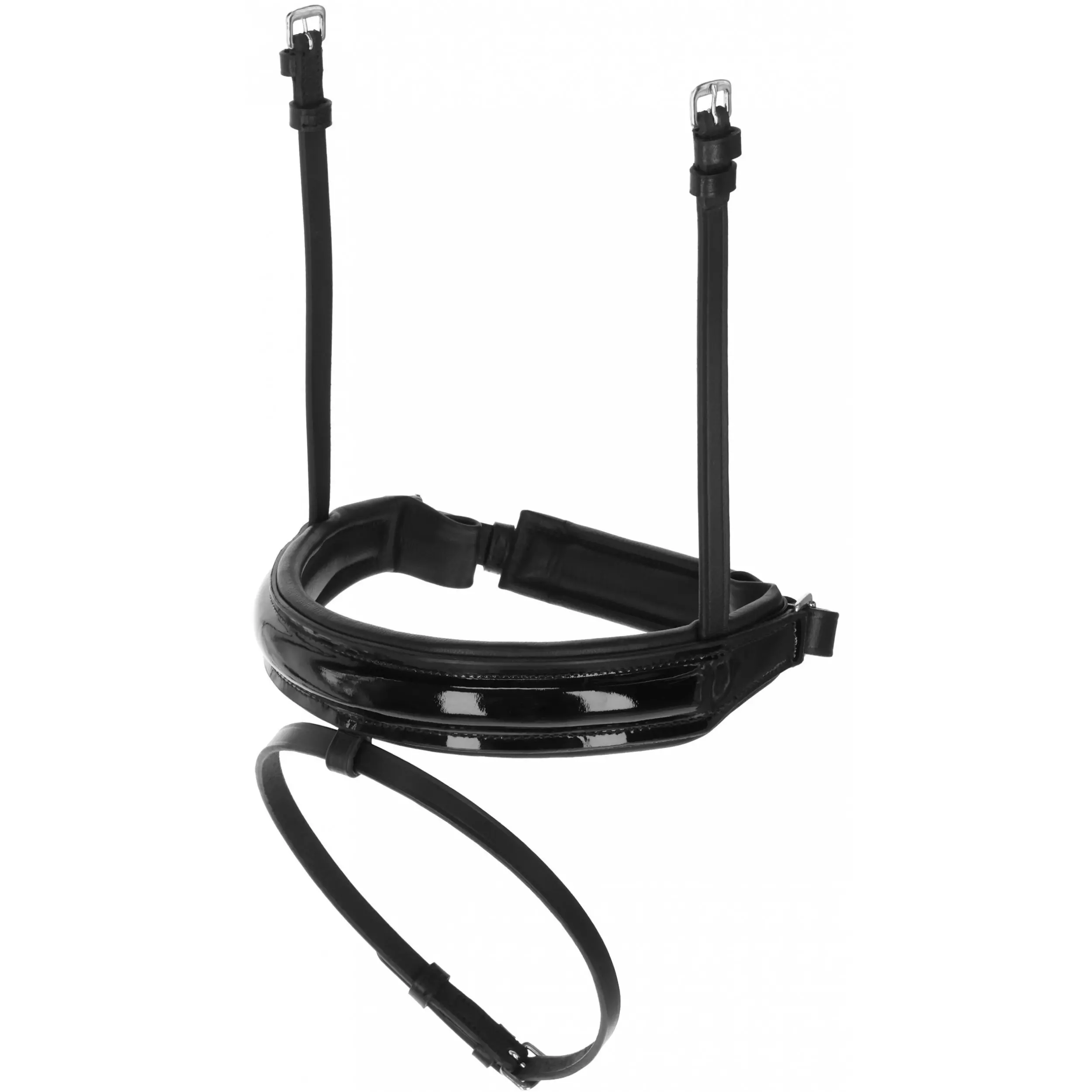 Reithalfter Ersatzteil für Trense schwedisch schwarz lack