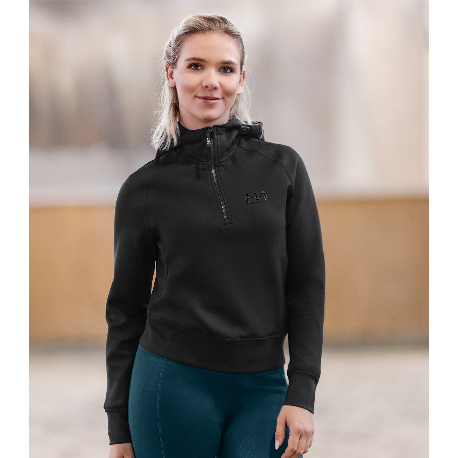 Damen Funktions-Hoody REGENSBURG schwarz