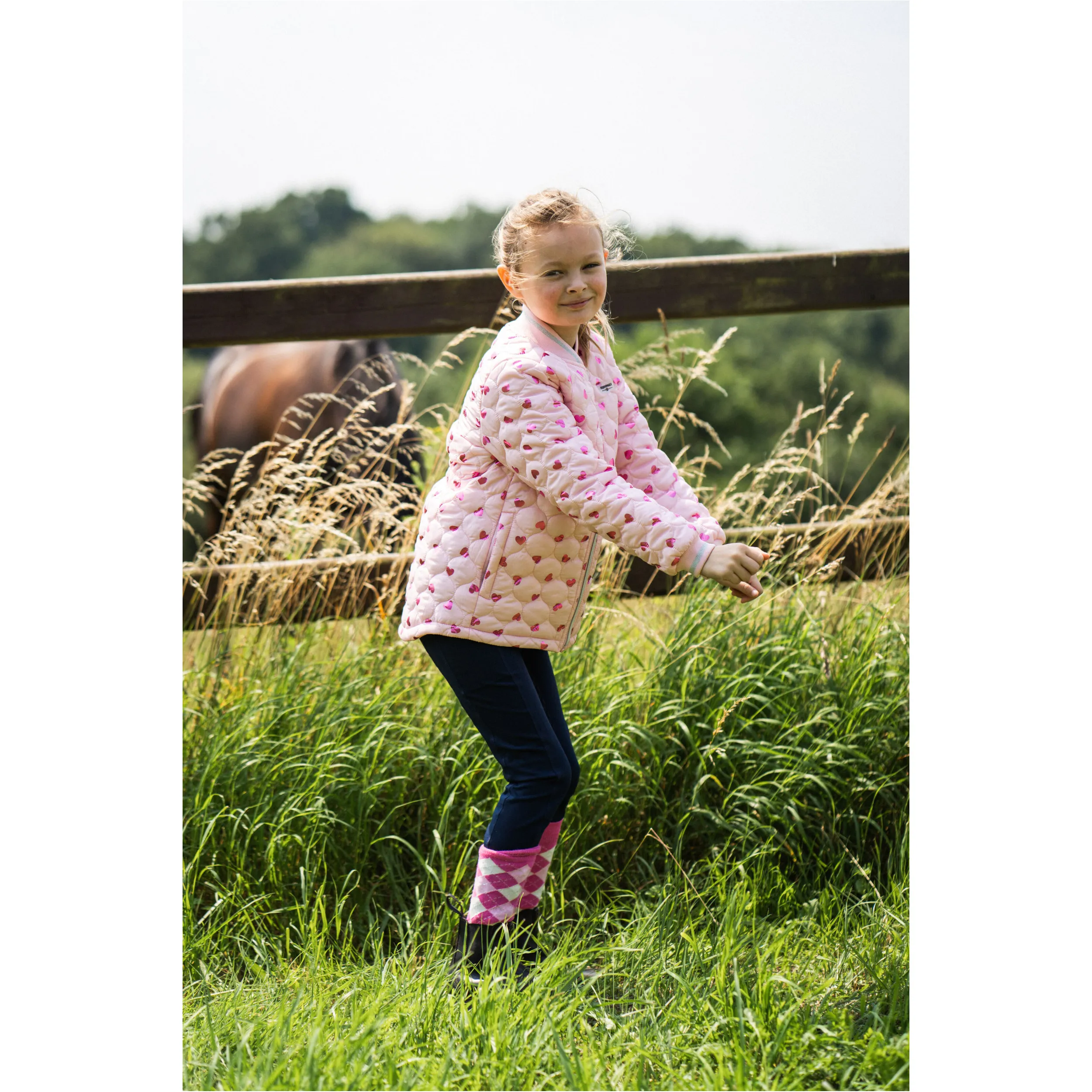 Kinder Reitjacke TRACEY pink mist