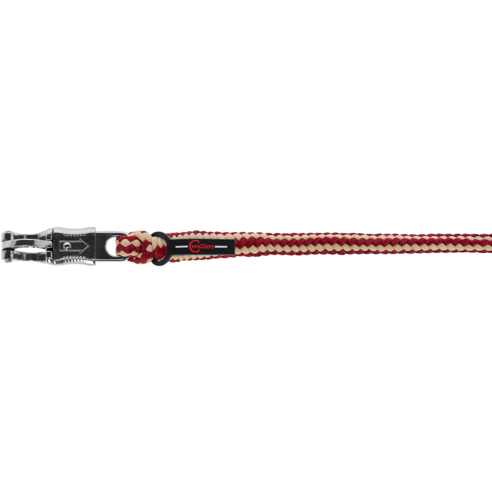Führstrick mit Panikhaken HIPPO bordeaux/beige 200cm