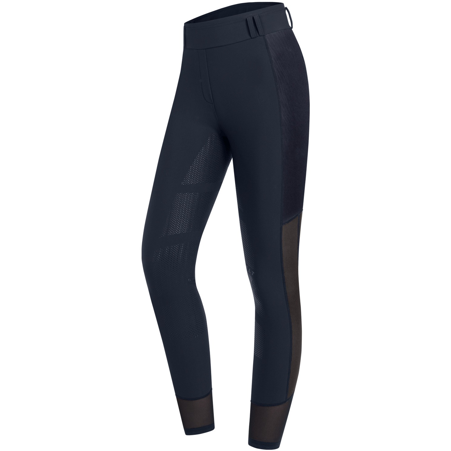 Sommer Damen Reitleggings Silikon Vollbesatz NINA Mesh tiefblau