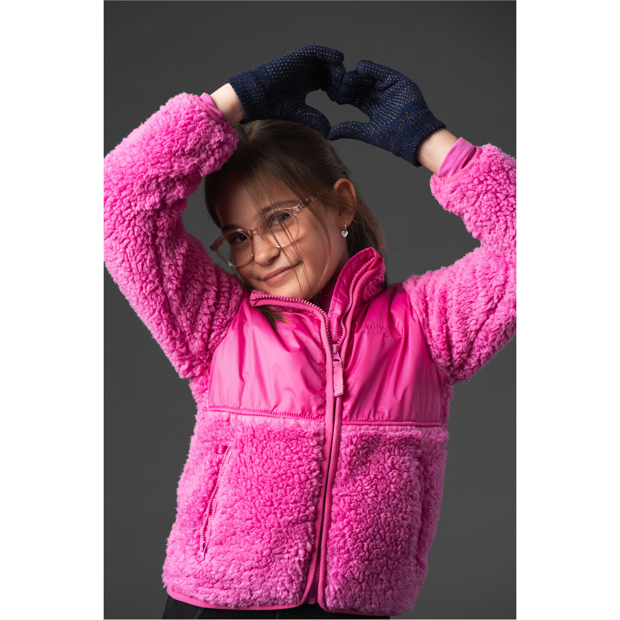 Kinder Teddyreitjacke VEGA phlox pink