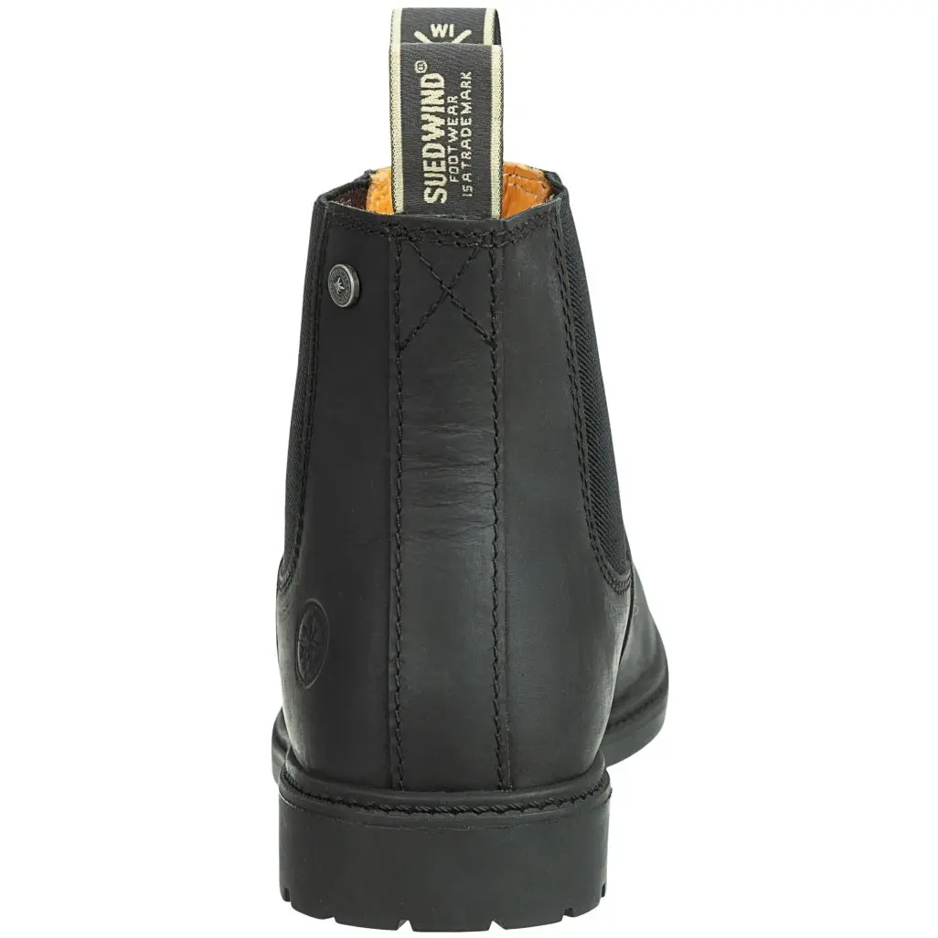 Winter Reitstiefeletten NEW WORK Eco Echtleder schwarz