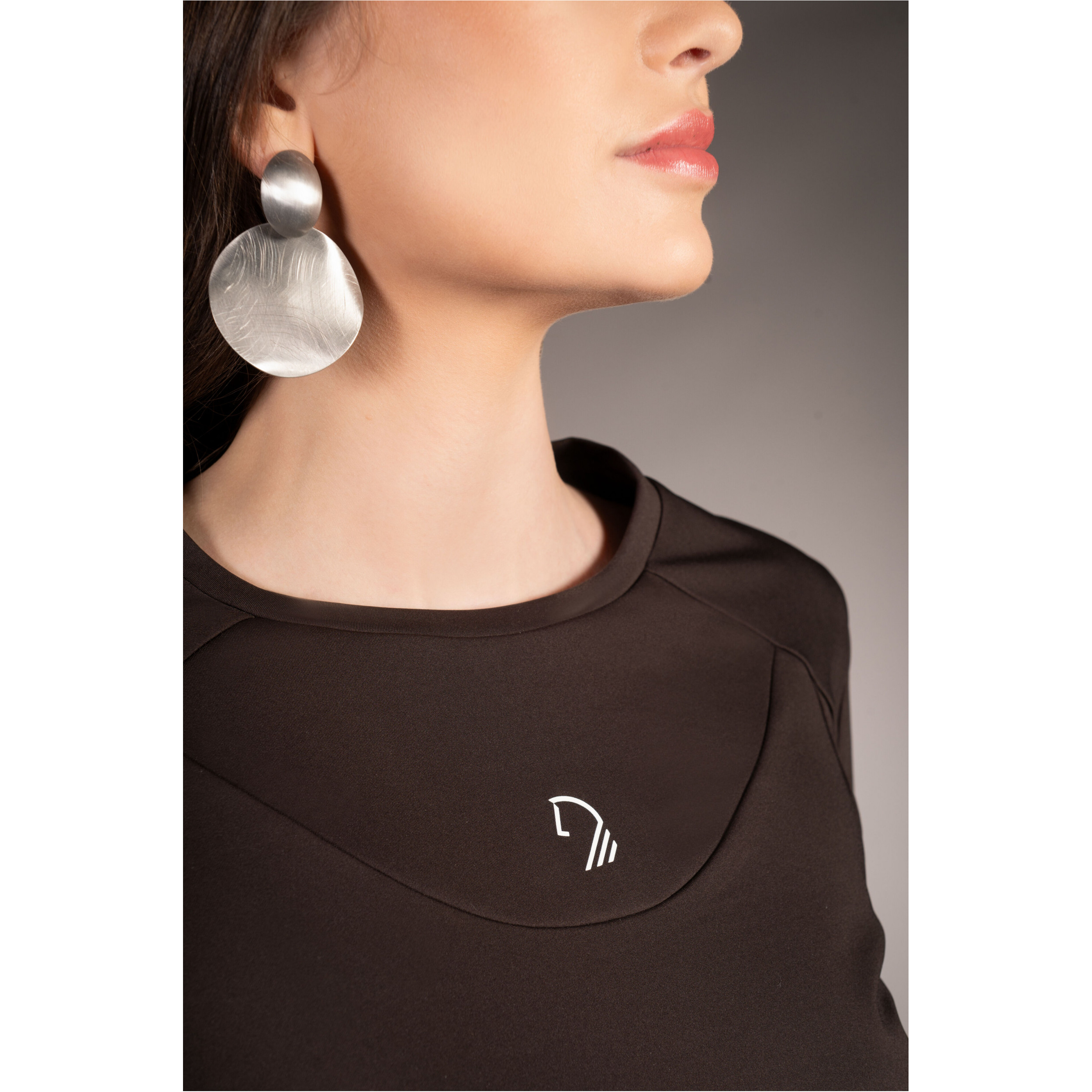 Damen Langarmshirt AREZZO FUNCTION dunkelbraun