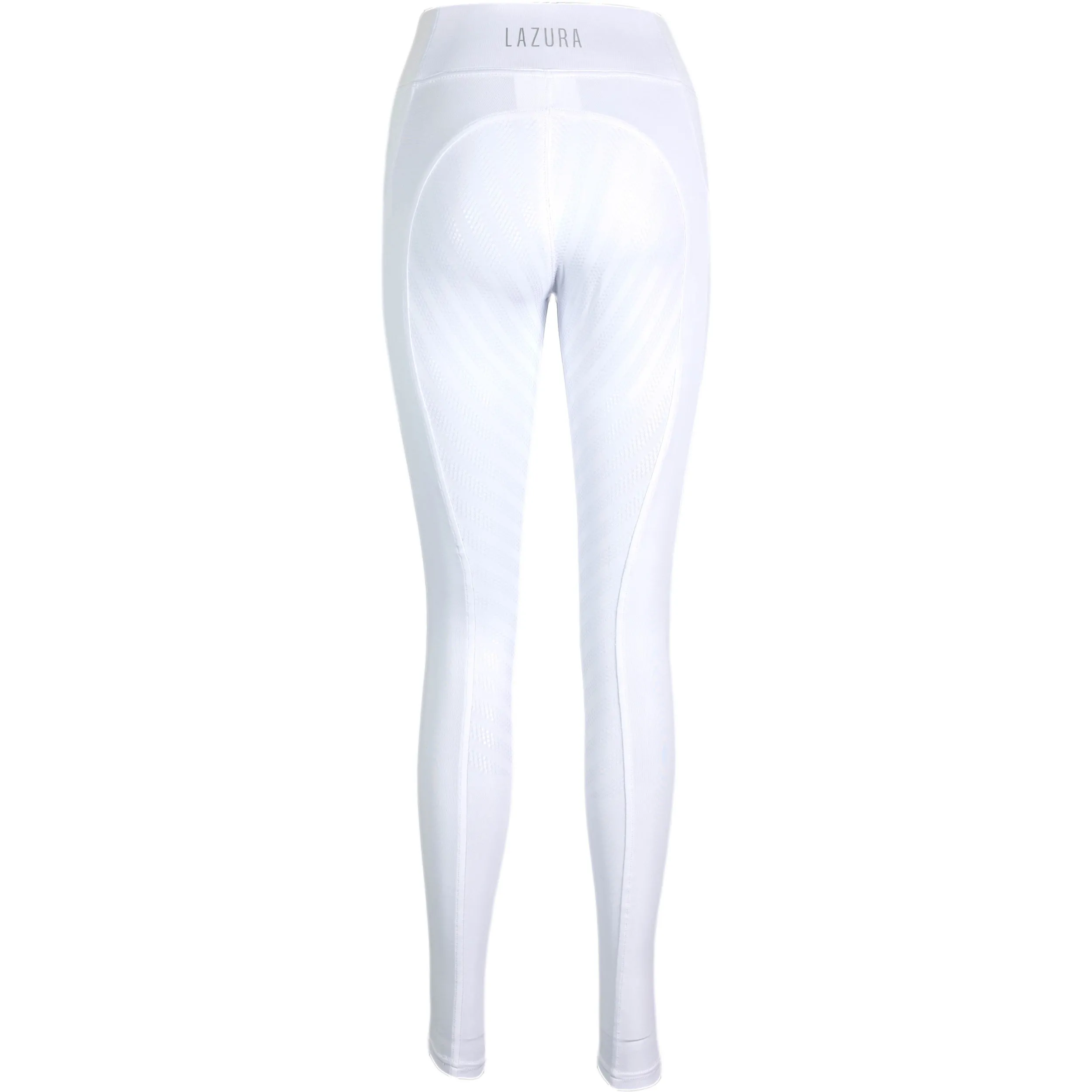 Sommer Damen Reitleggings Silikon Vollbesatz LEA weiß