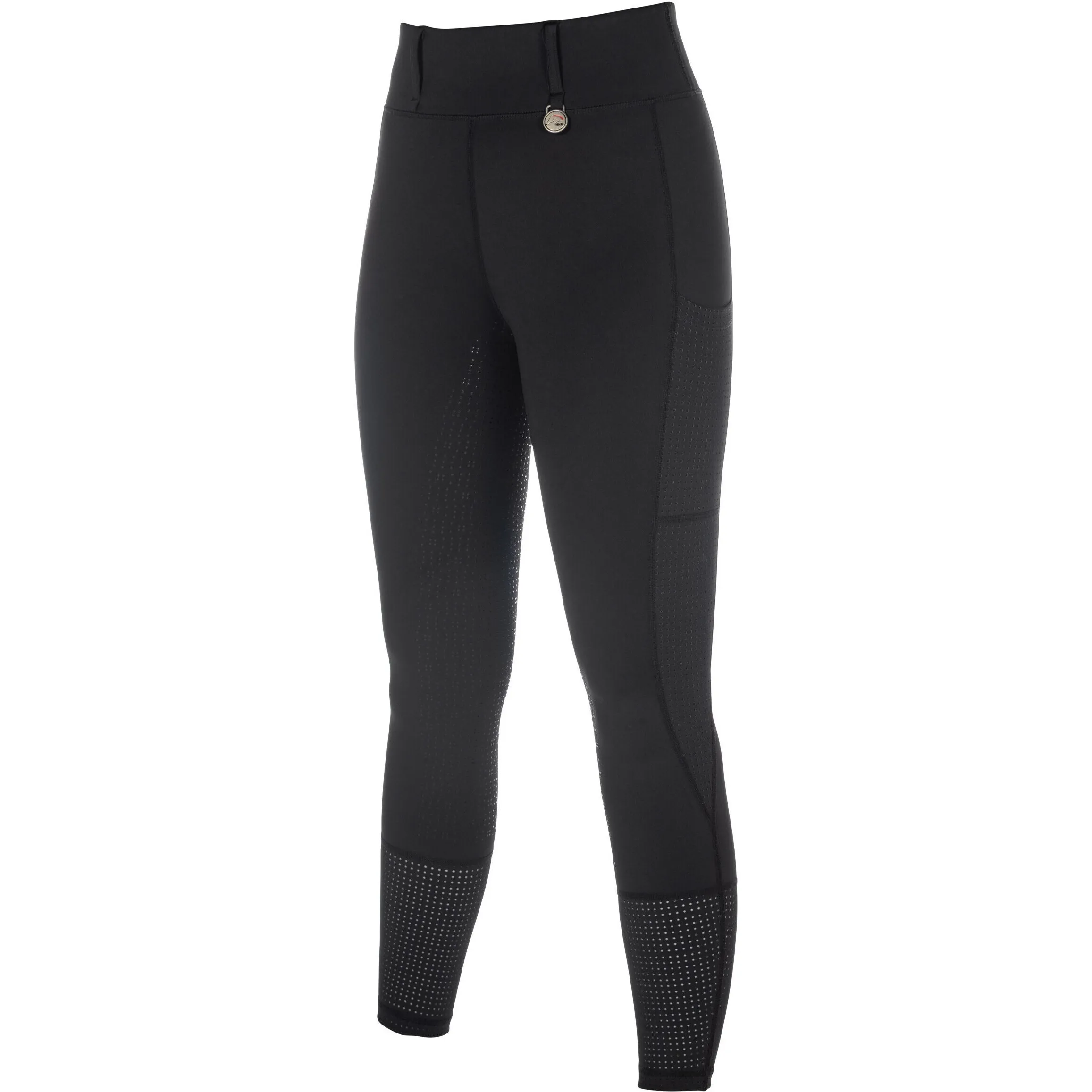 Damen Reitleggings Silikon Vollbesatz JUNA schwarz