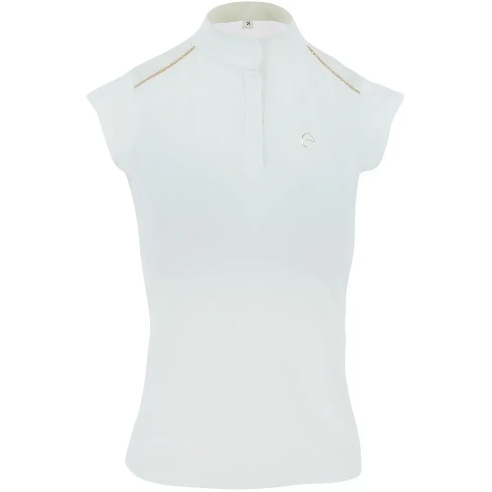 Damen Turnier-Poloshirt BRÜSSEL mit Mesheinsätzen weiß Damen Turnier-Poloshirt BRÜSSEL mit Mesheinsätzen weiß