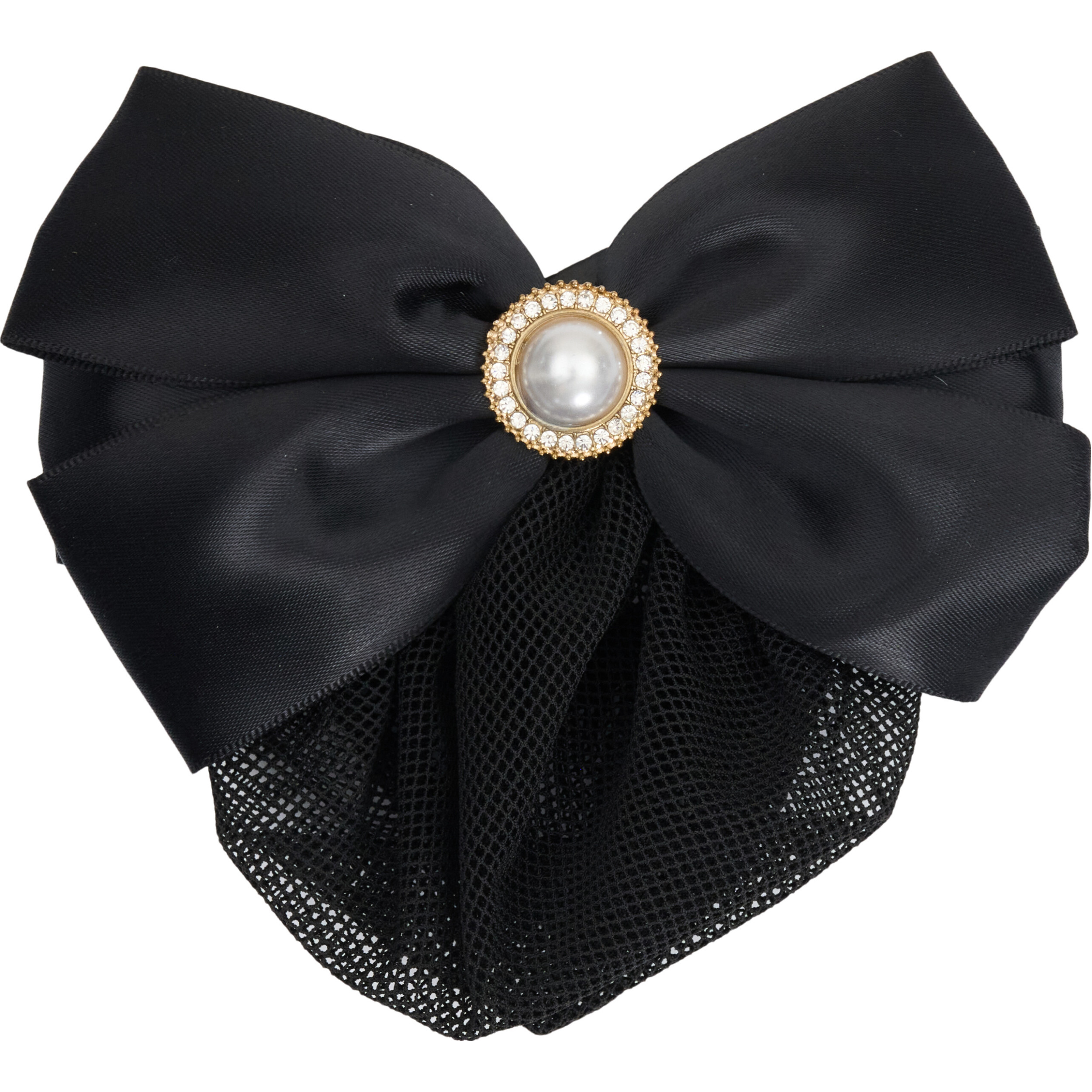 Haarnetz mit Schleife AGNES schwarz