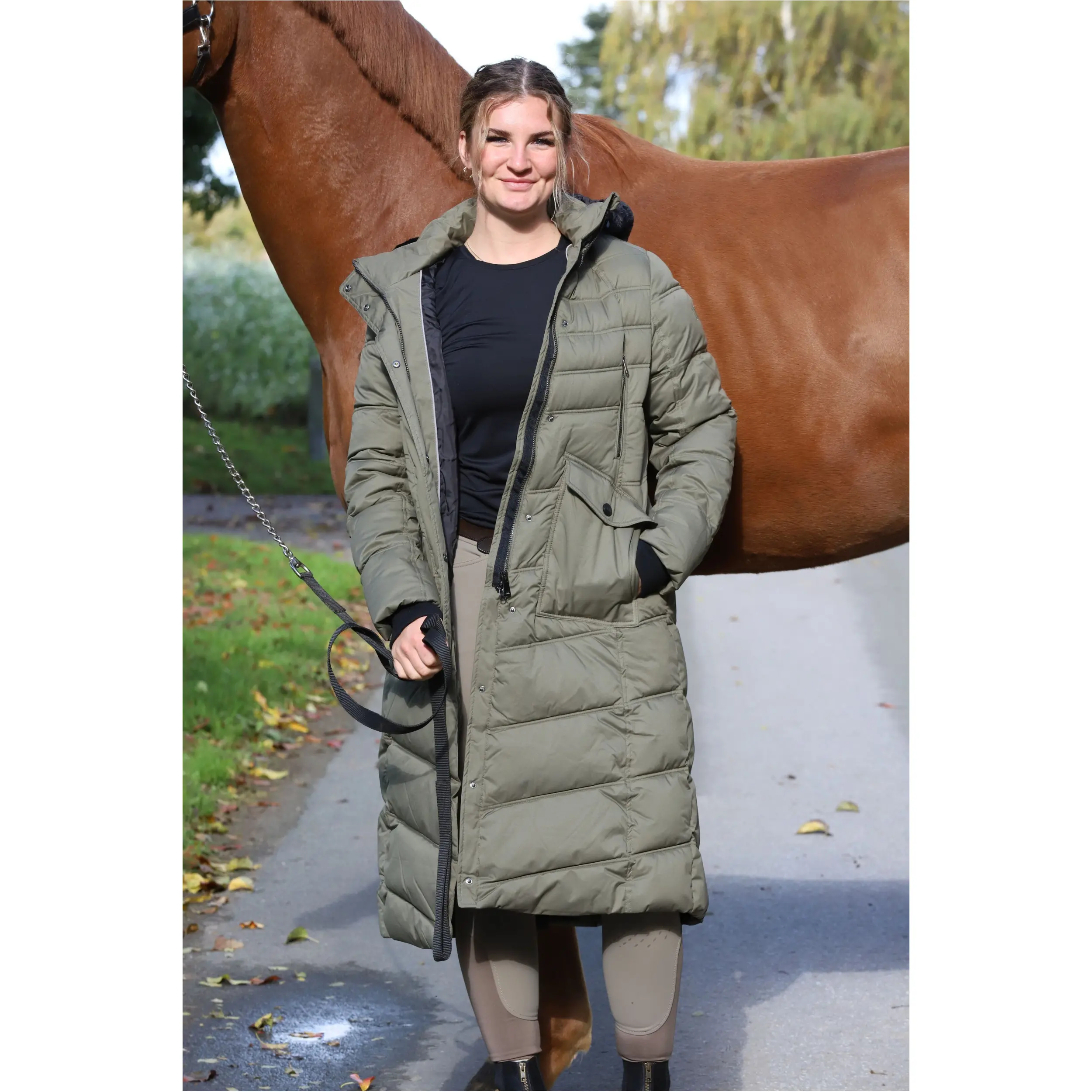 Damen Thermomantel SOPHIA olive