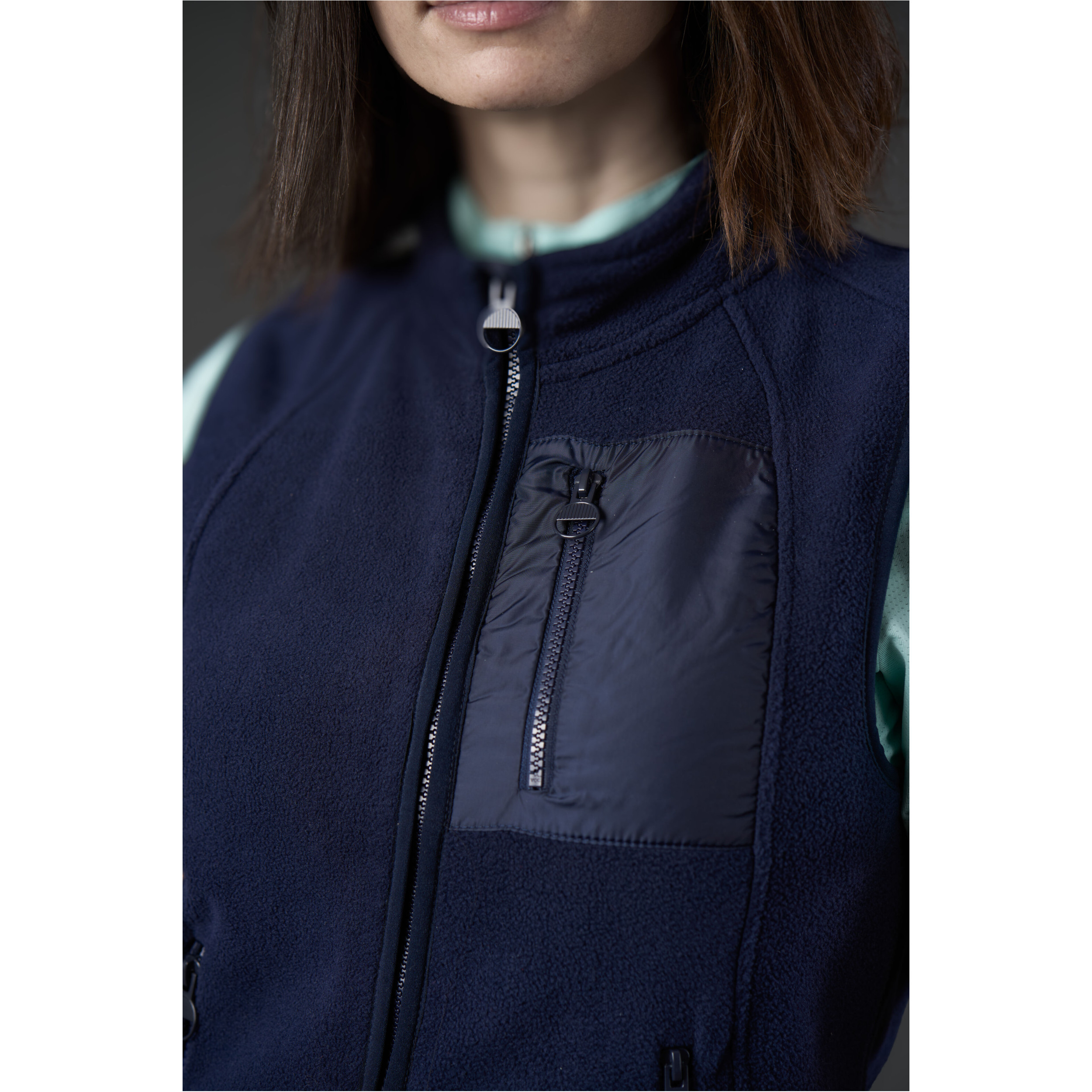 Damen Fleece-Reitweste ARIA navy