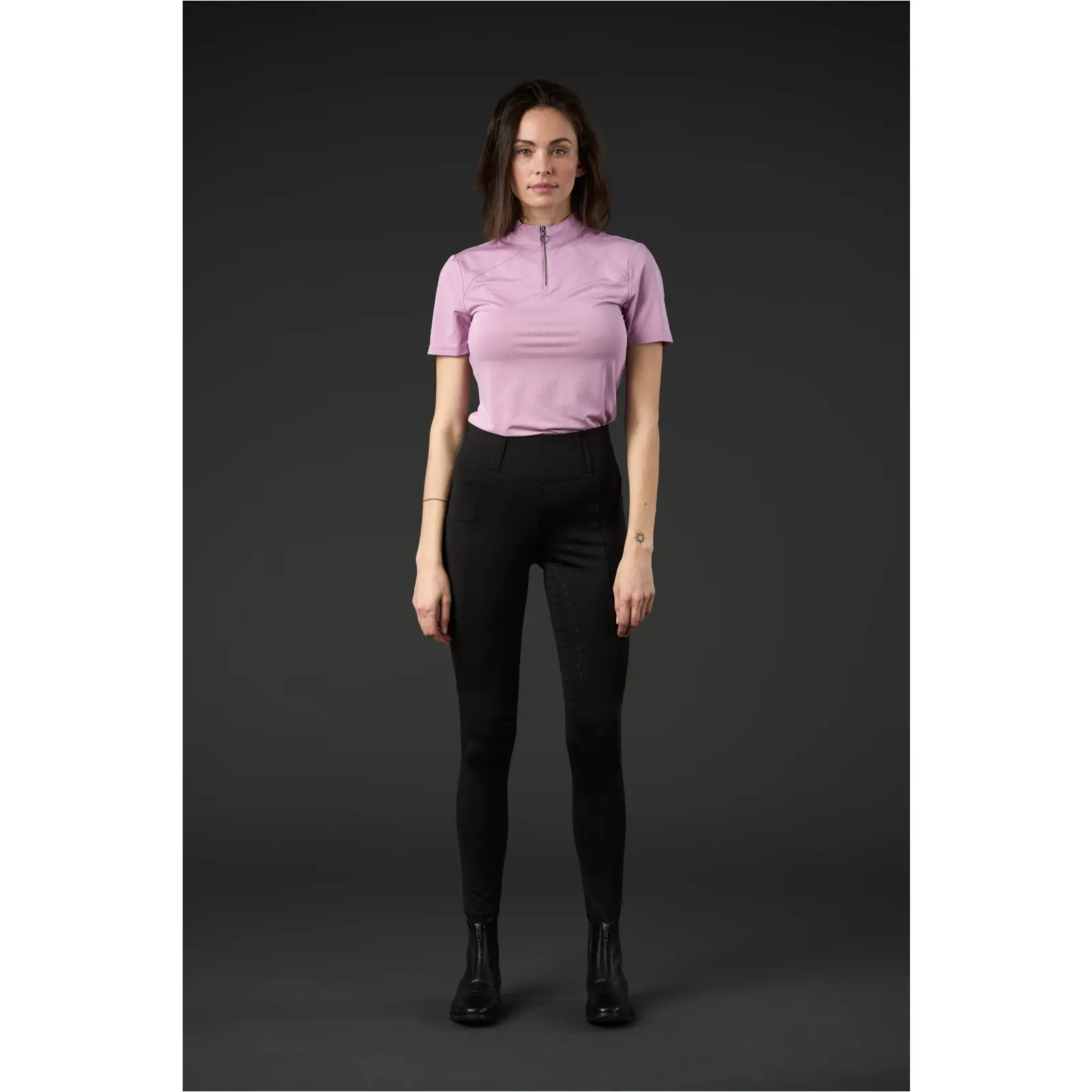 Damen Reitleggings Silikon Vollbesatz KENDRA schwarz