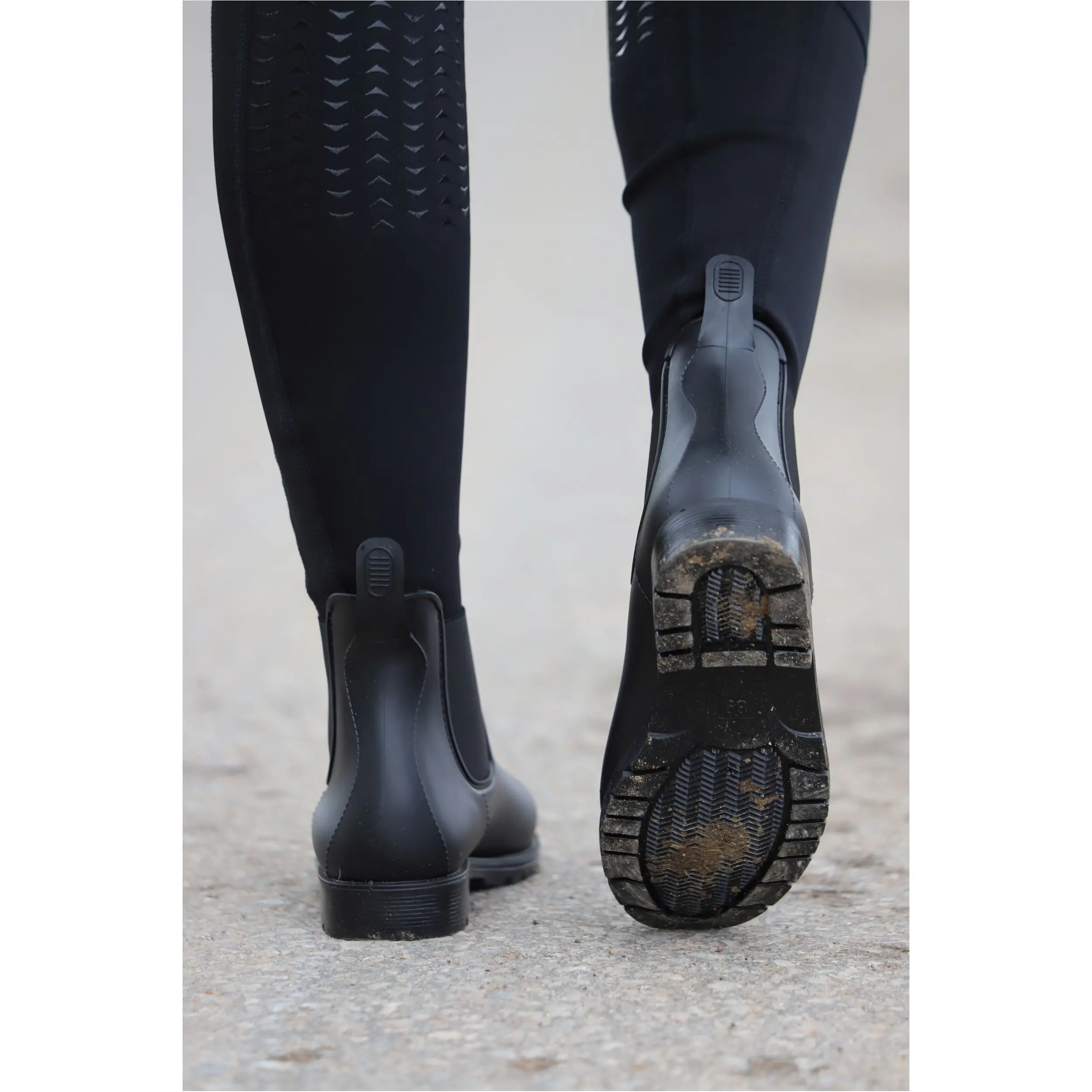 Jodhpur Gummistiefeletten BASICLINE schwarz