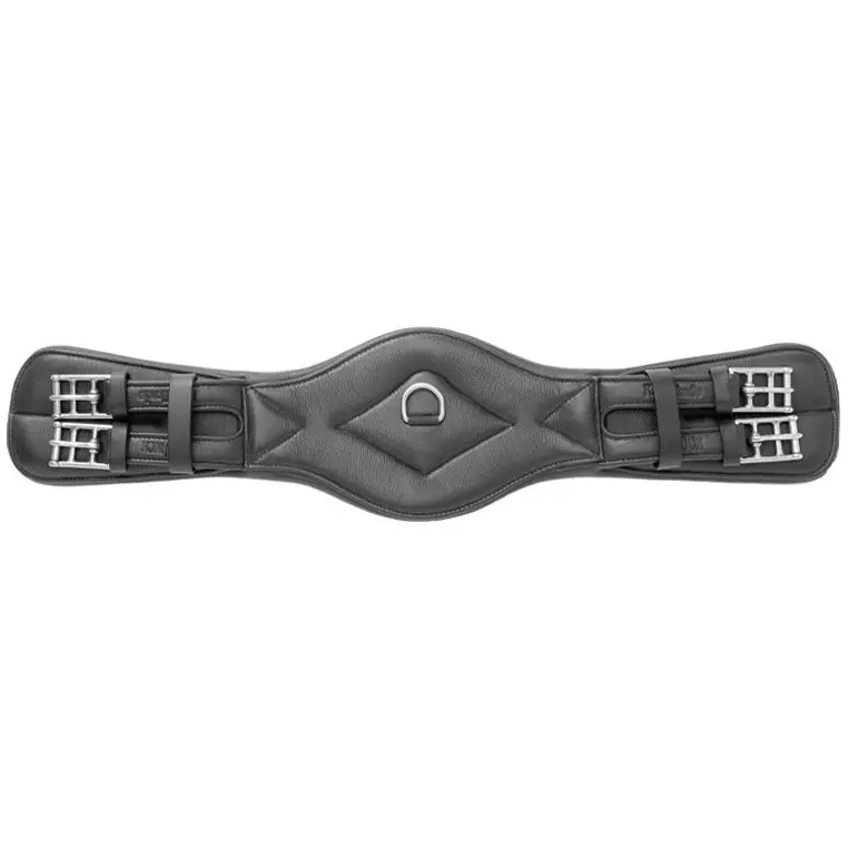 Lederkurzgurt ohne Elast COMFORT Softleder schwarz